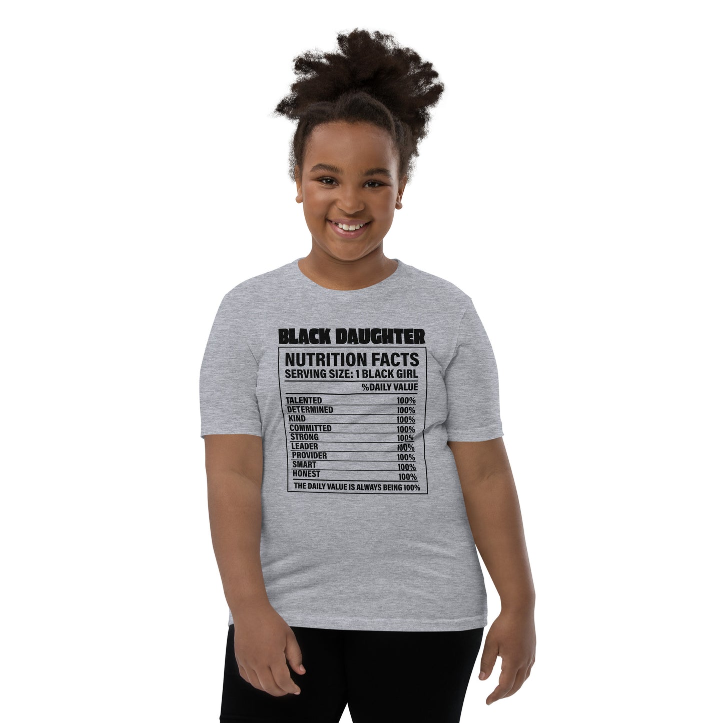 Youth Short Sleeve "Black daughter" T-Shirt