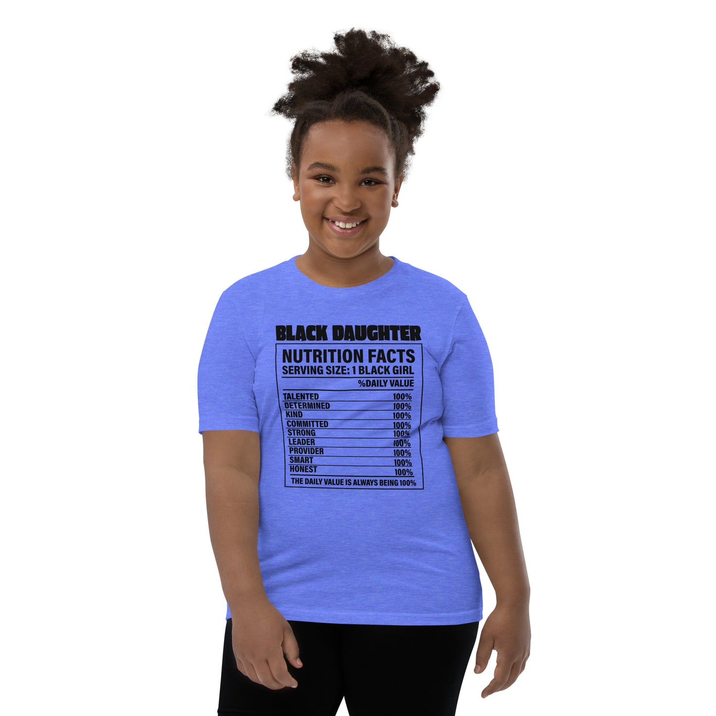 Youth Short Sleeve "Black daughter" T-Shirt