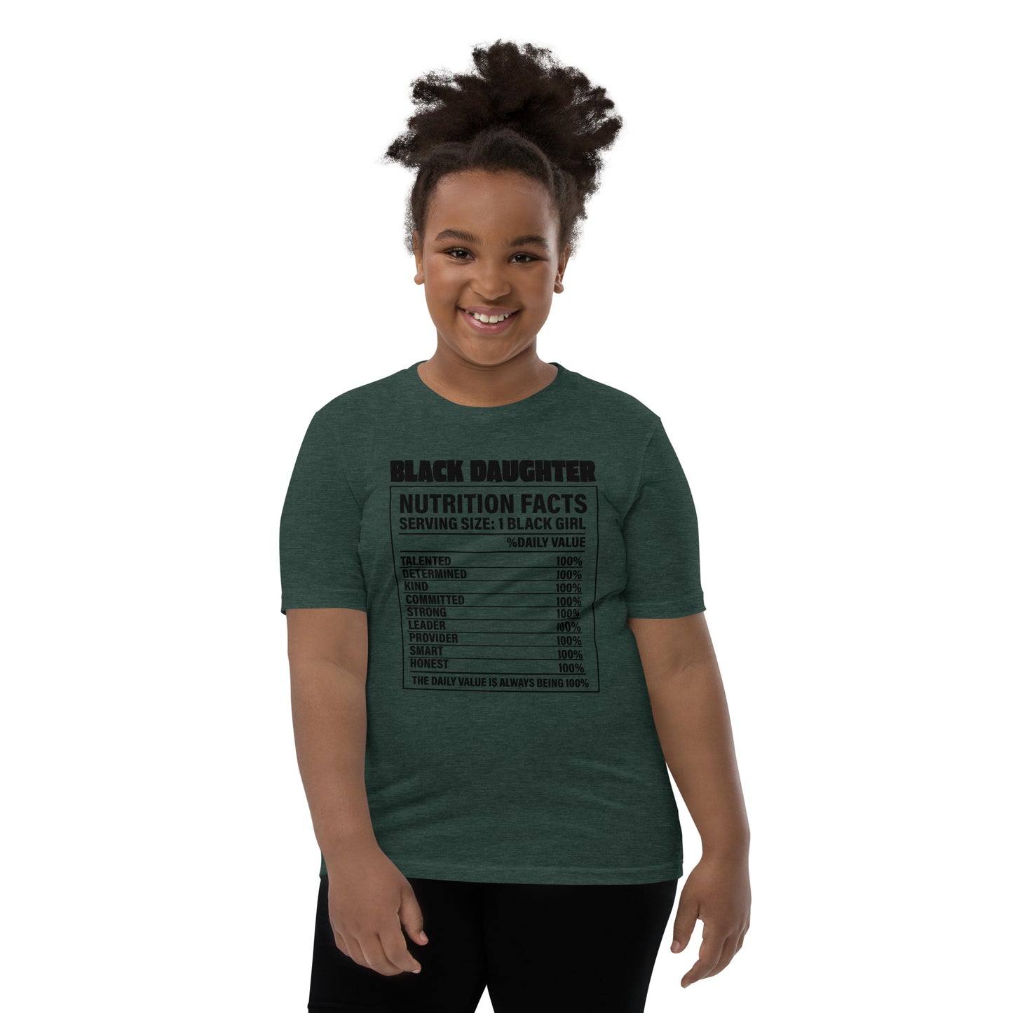 Youth Short Sleeve "Black daughter" T-Shirt