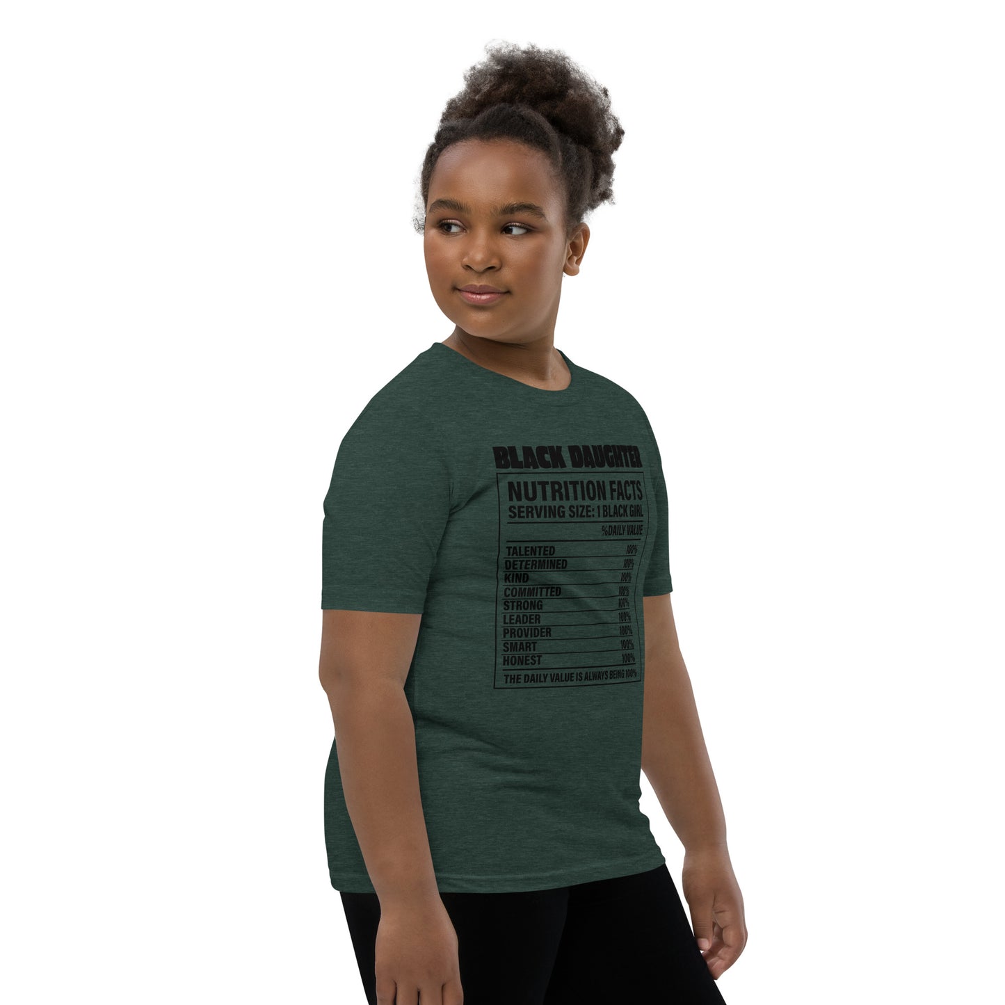 Youth Short Sleeve "Black daughter" T-Shirt