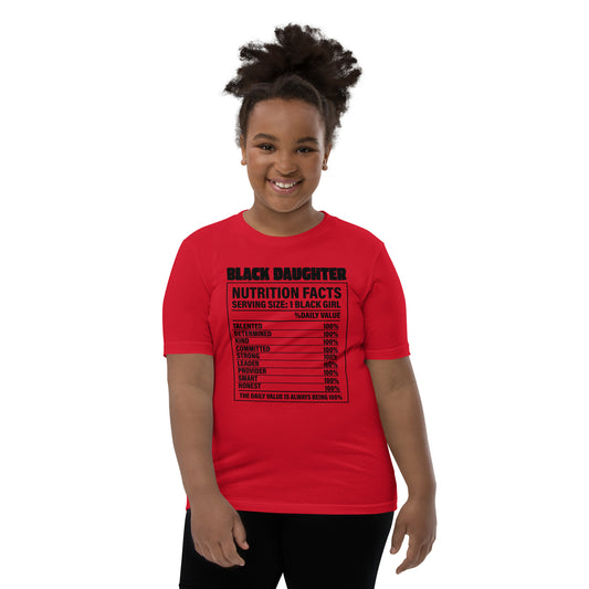 Youth Short Sleeve "Black daughter" T-Shirt