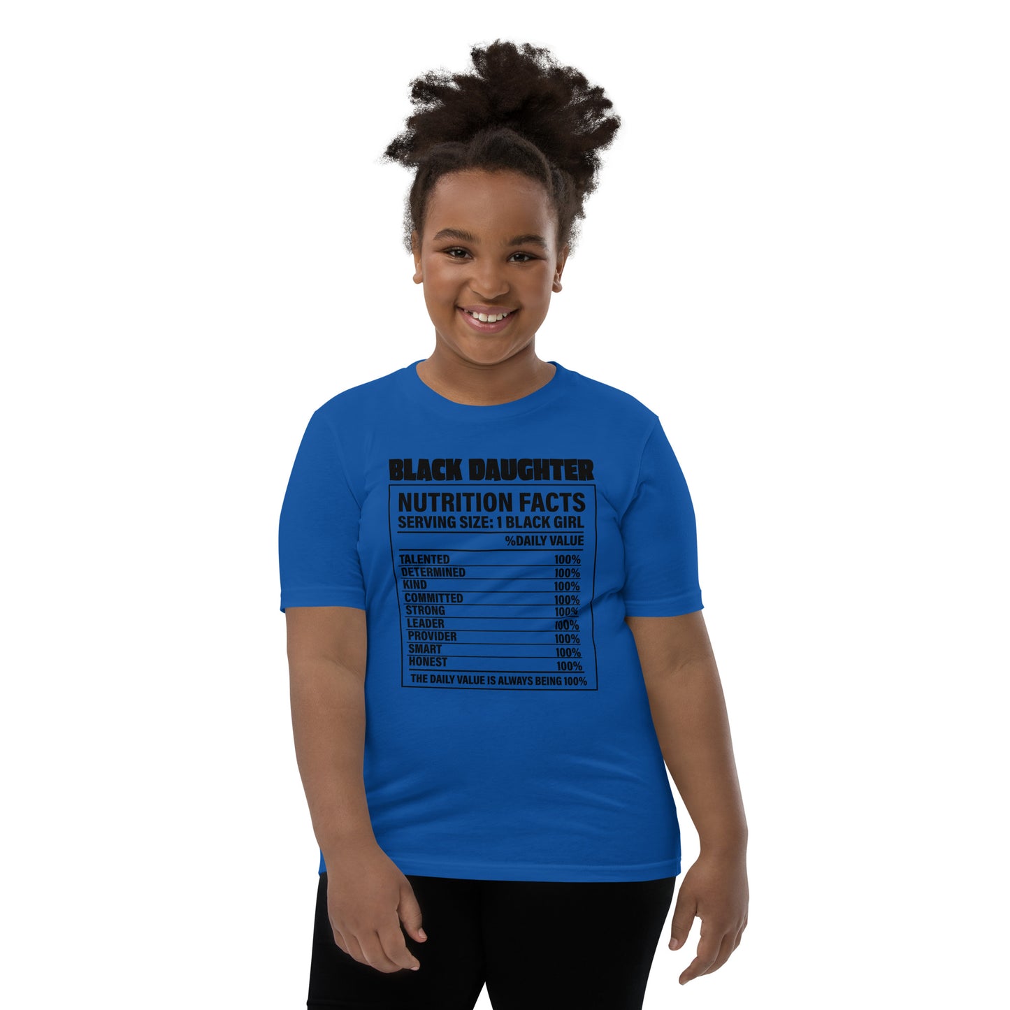 Youth Short Sleeve "Black daughter" T-Shirt