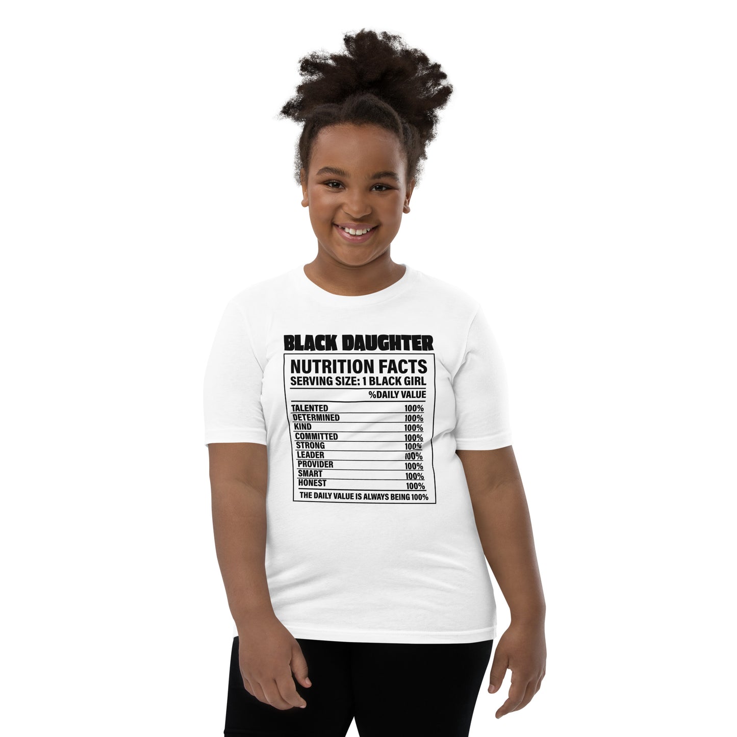 Youth Short Sleeve "Black daughter" T-Shirt