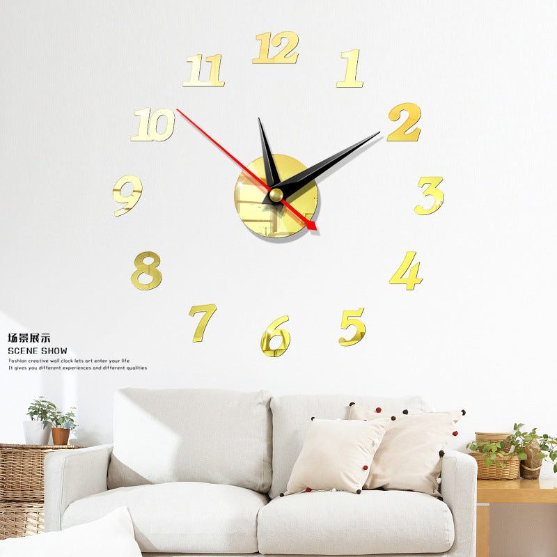 DIY Creative 3D Wall Clock Acrylic