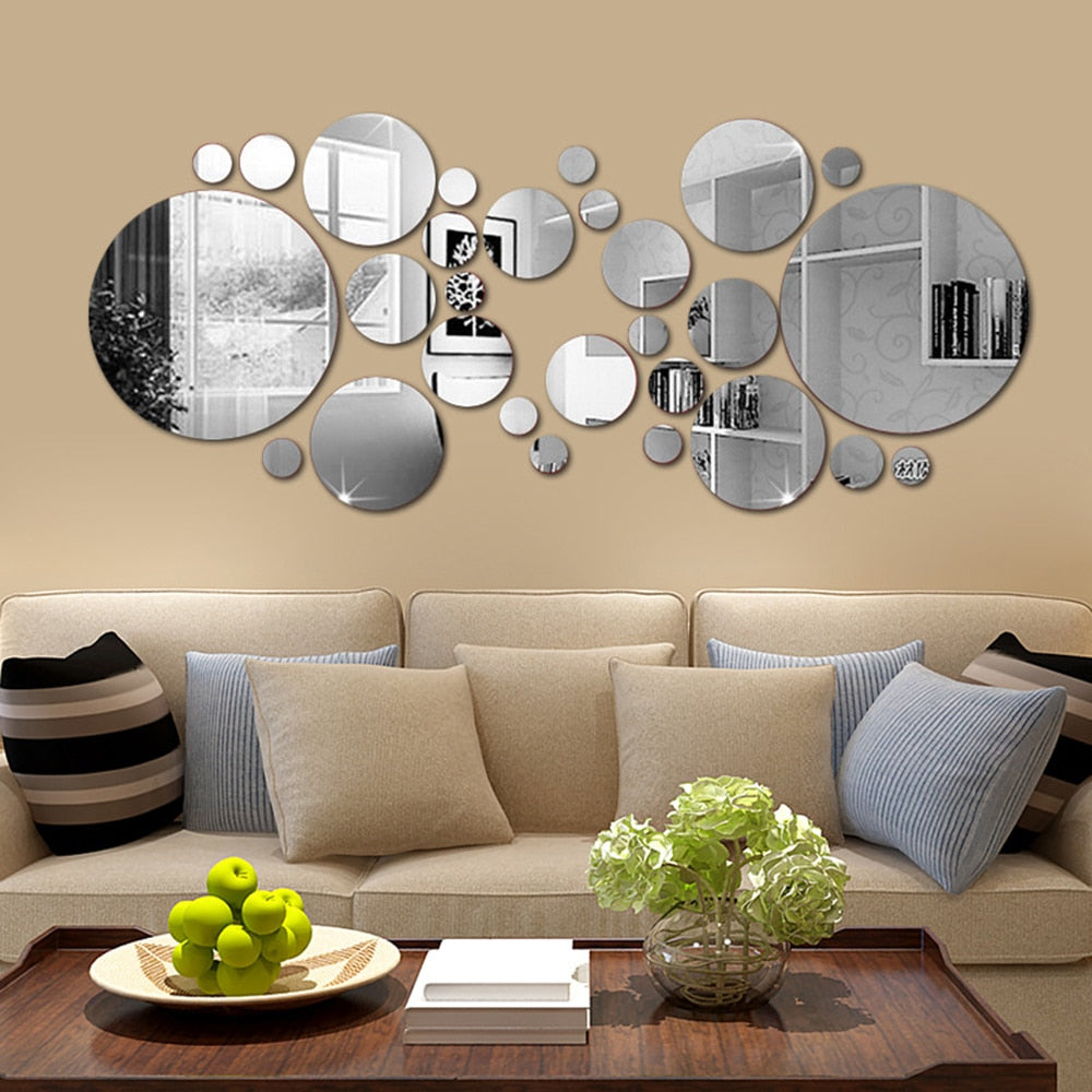 26pcs 3D Mirror Wall Sticker