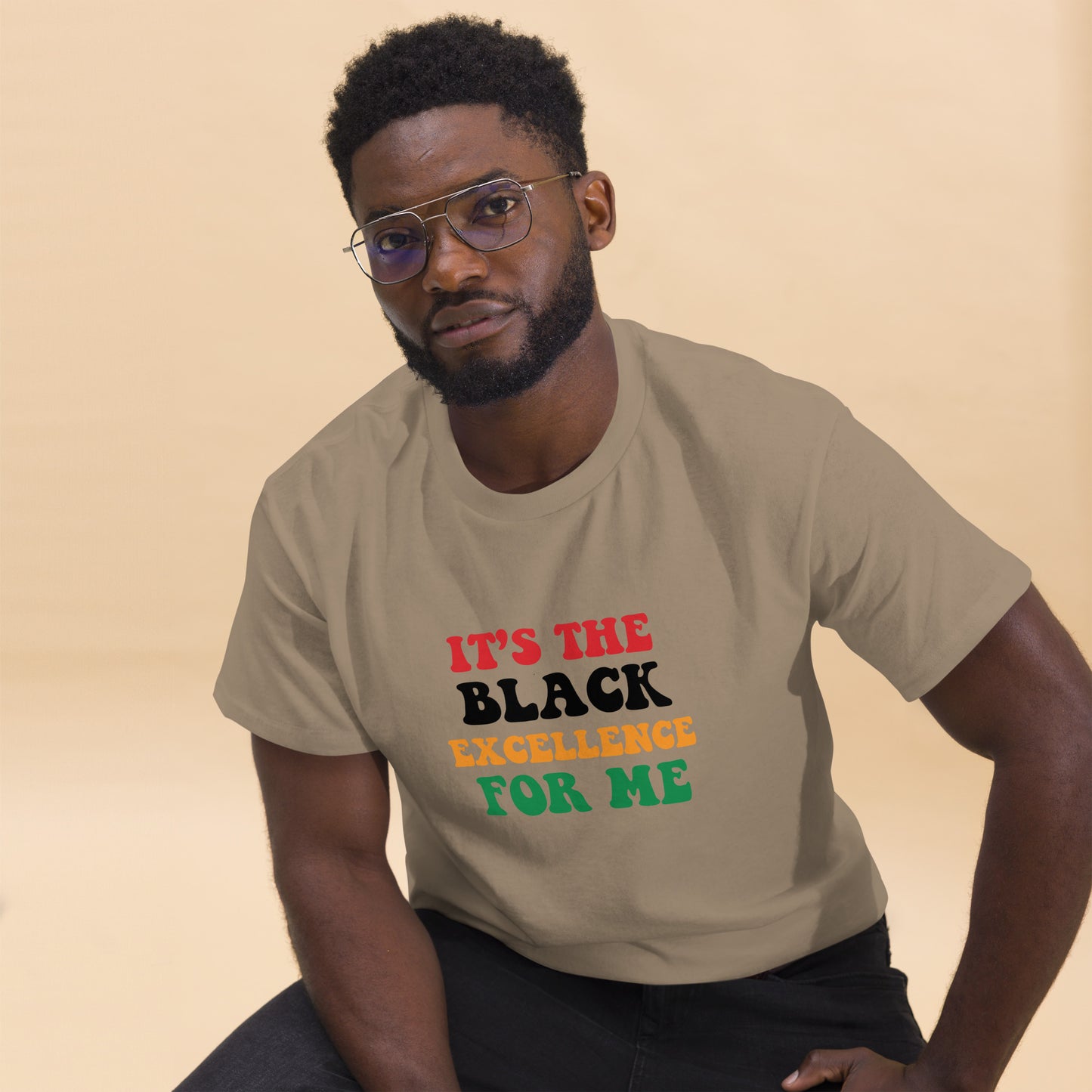 Men "it's the Black Excellence" classic tee