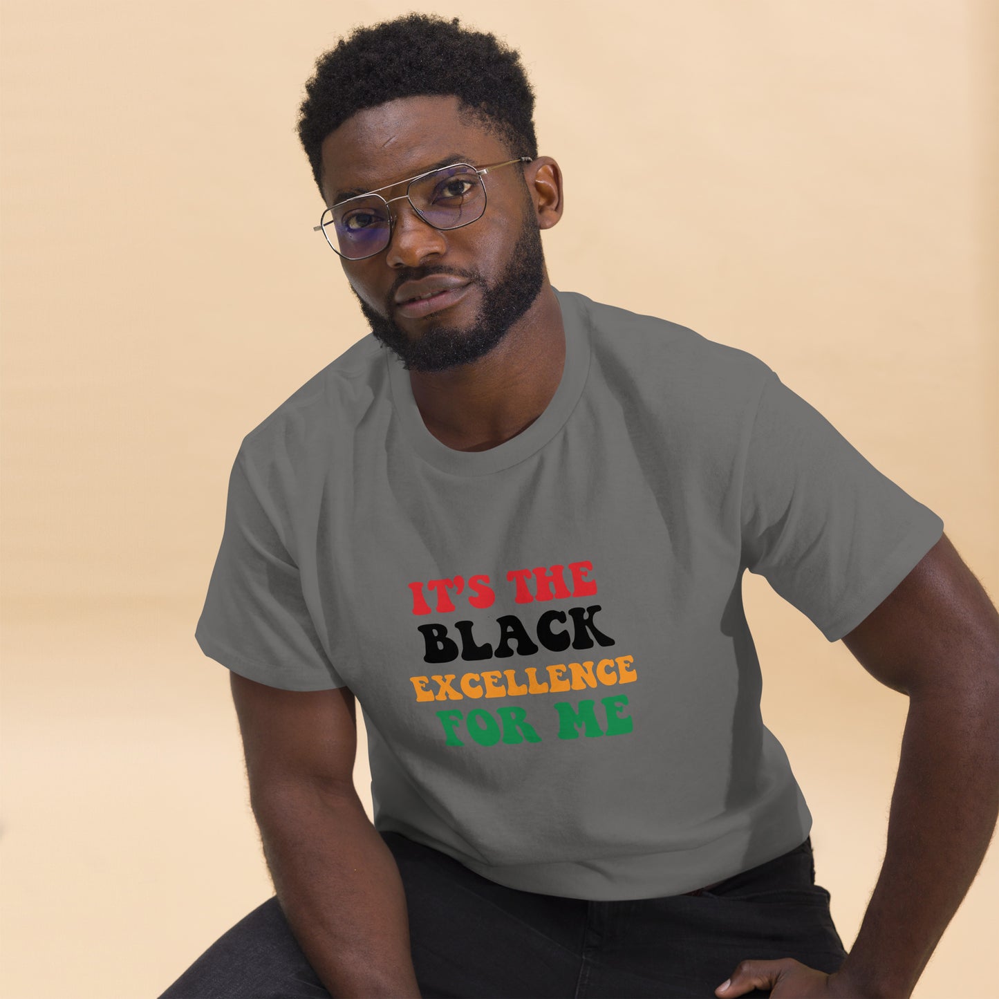 Men "it's the Black Excellence" classic tee