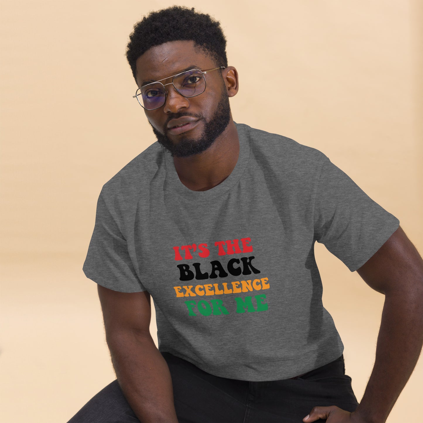 Men "it's the Black Excellence" classic tee