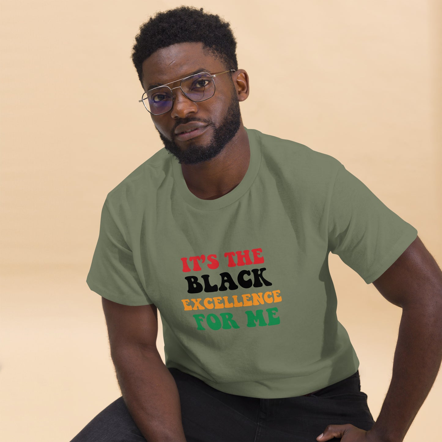 Men "it's the Black Excellence" classic tee