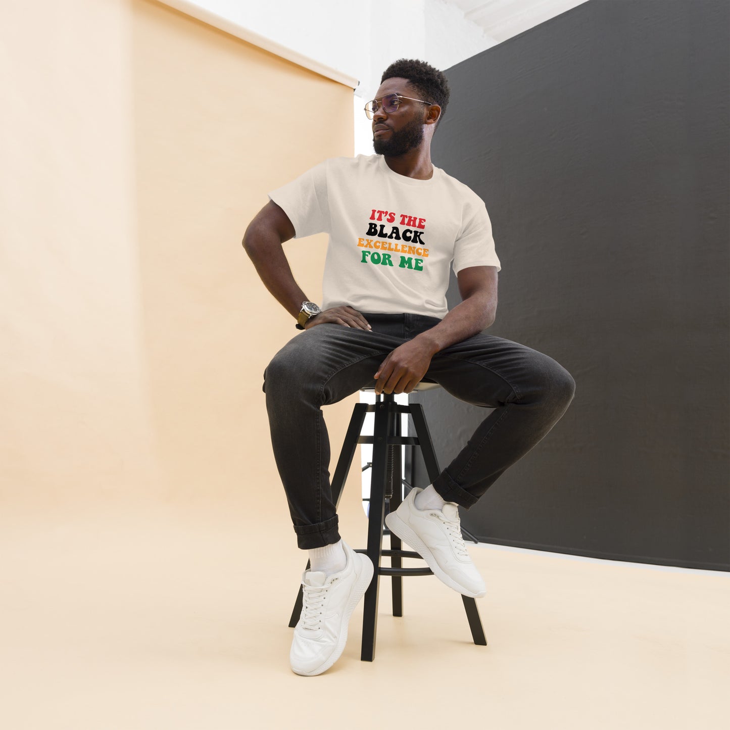 Men "it's the Black Excellence" classic tee