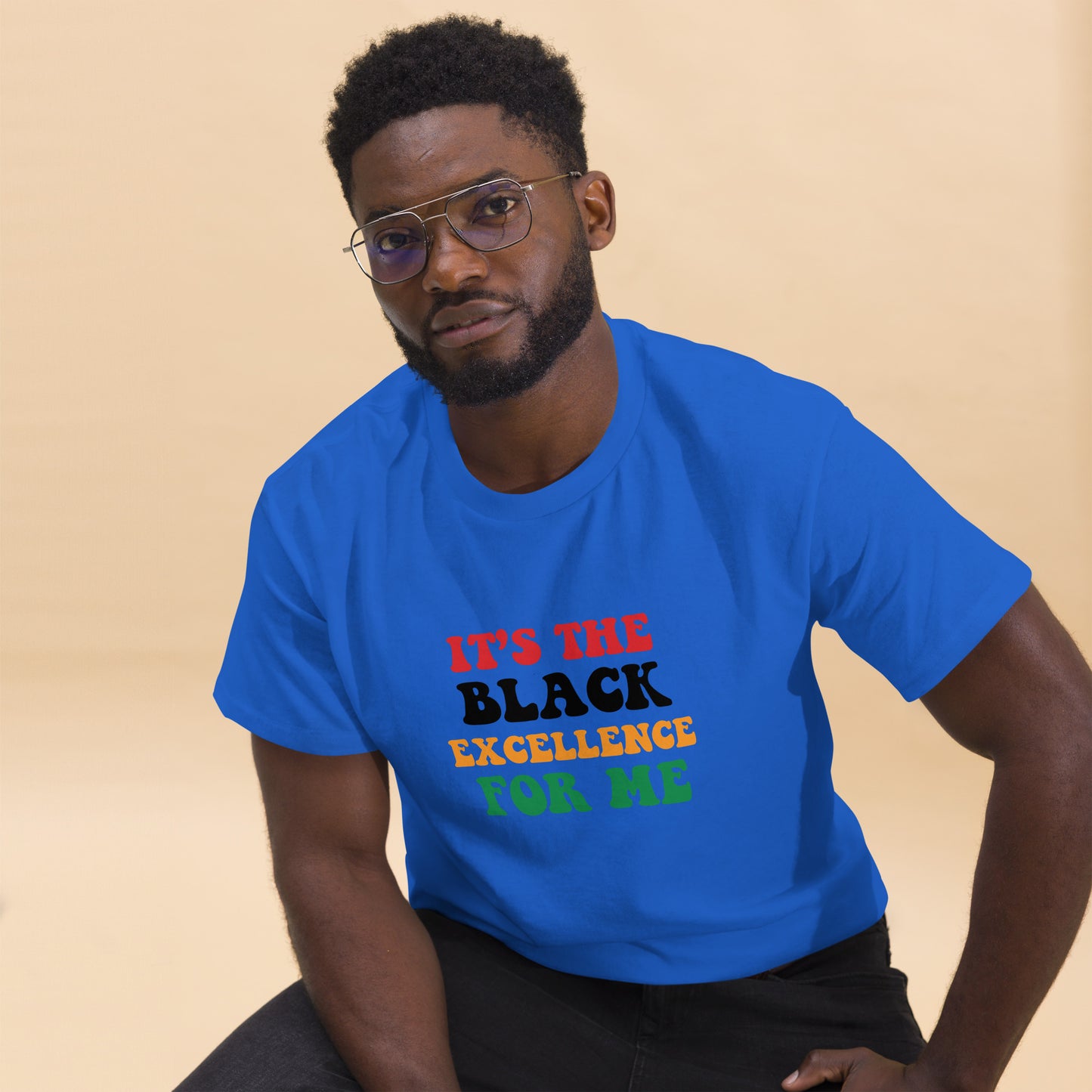 Men "it's the Black Excellence" classic tee