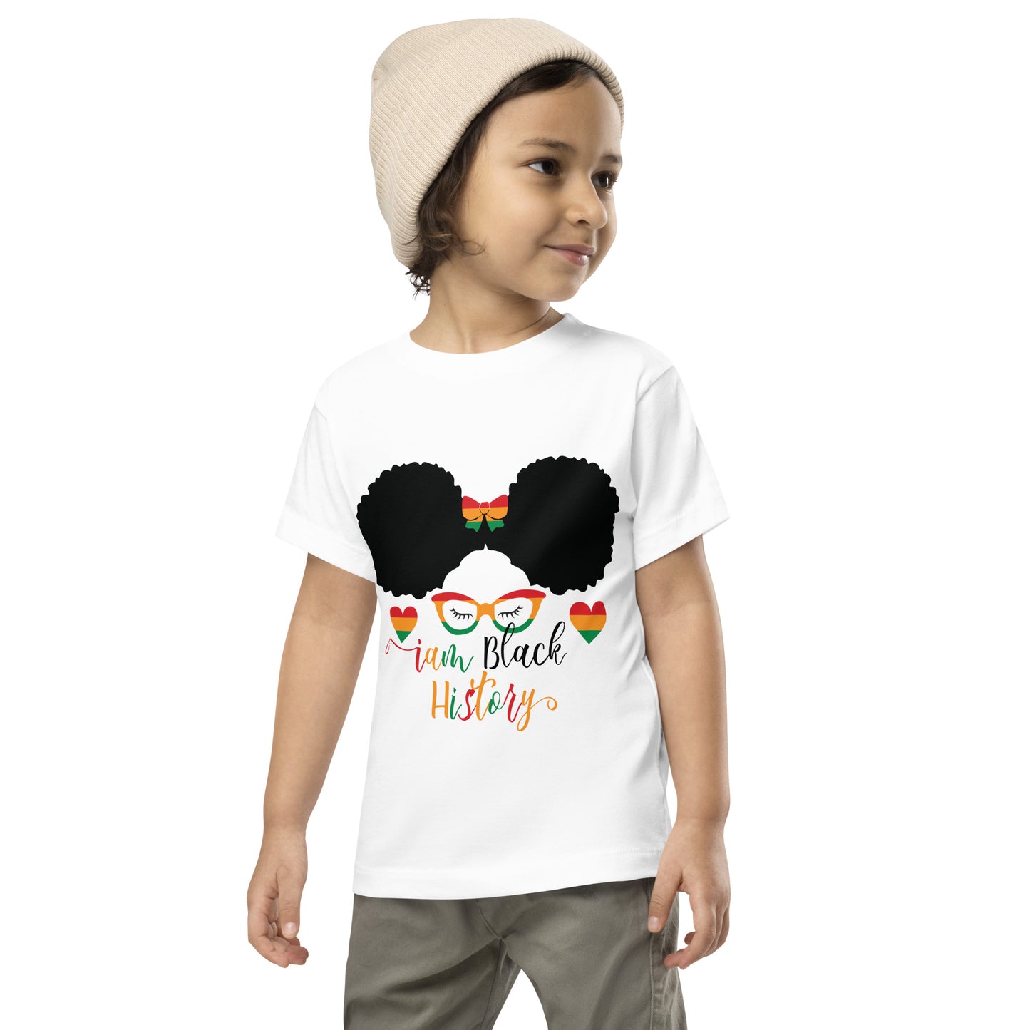 Toddler Short Sleeve "I am black history" Tee