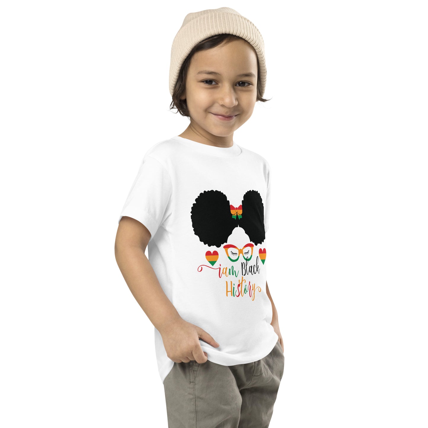 Toddler Short Sleeve "I am black history" Tee