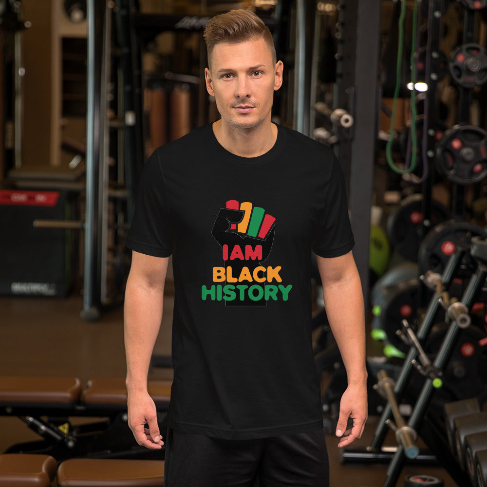 Unisex "I am black history" t-shirt