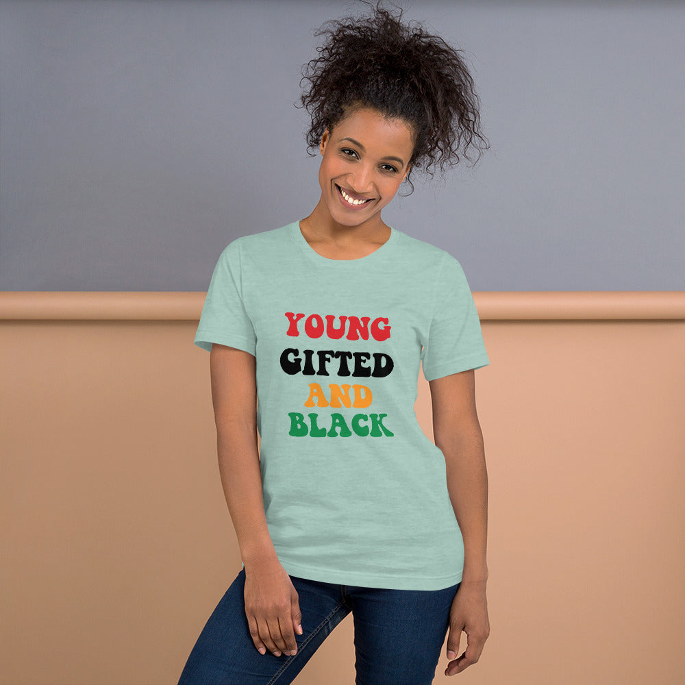 Unisex “Young Gifted and Black” t-shirt