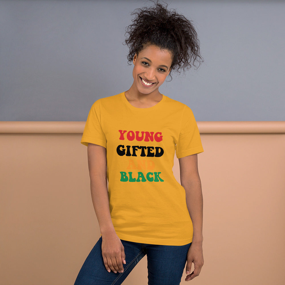 Unisex “Young Gifted and Black” t-shirt