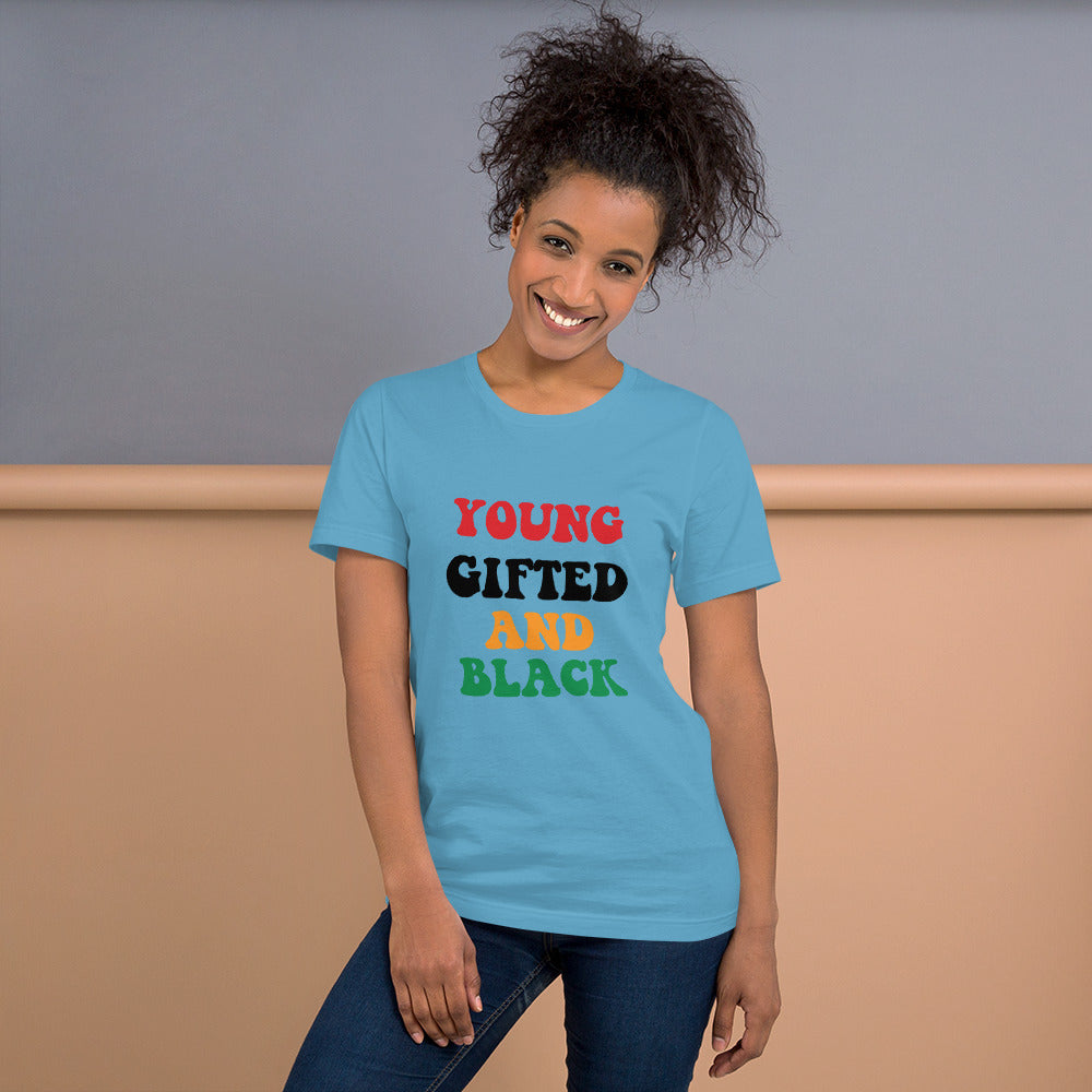 Unisex “Young Gifted and Black” t-shirt