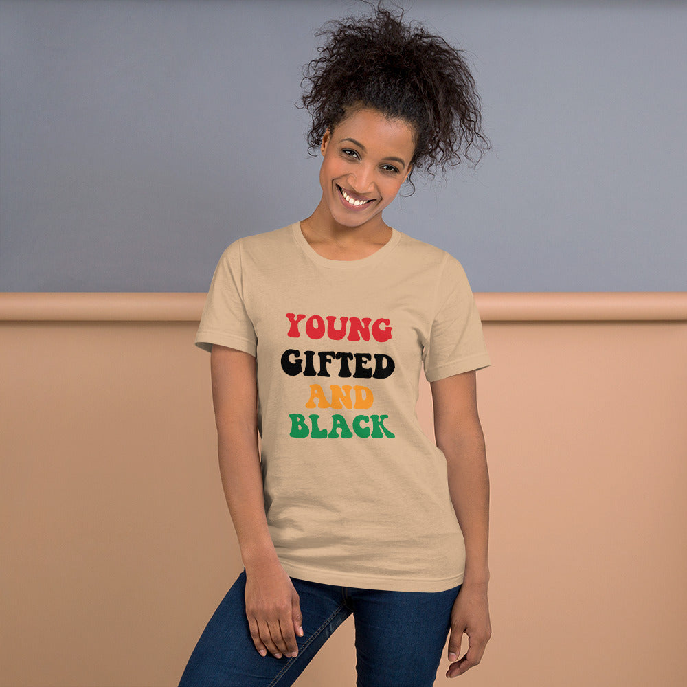 Unisex “Young Gifted and Black” t-shirt