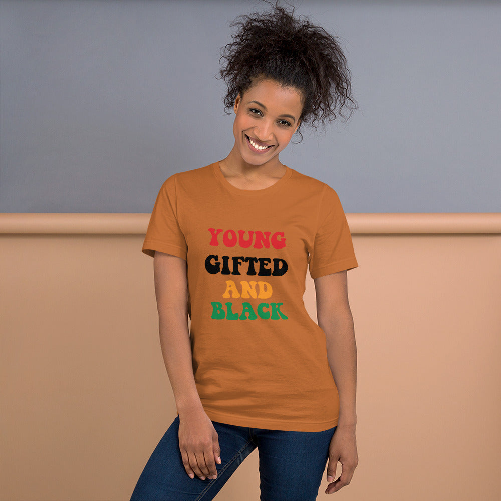 Unisex “Young Gifted and Black” t-shirt