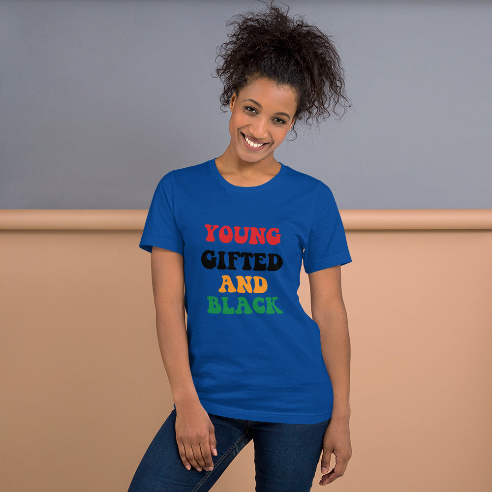 Unisex “Young Gifted and Black” t-shirt