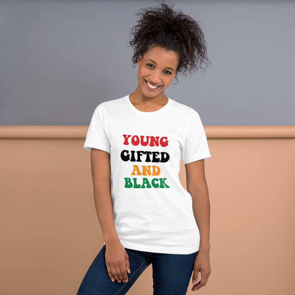 Unisex “Young Gifted and Black” t-shirt