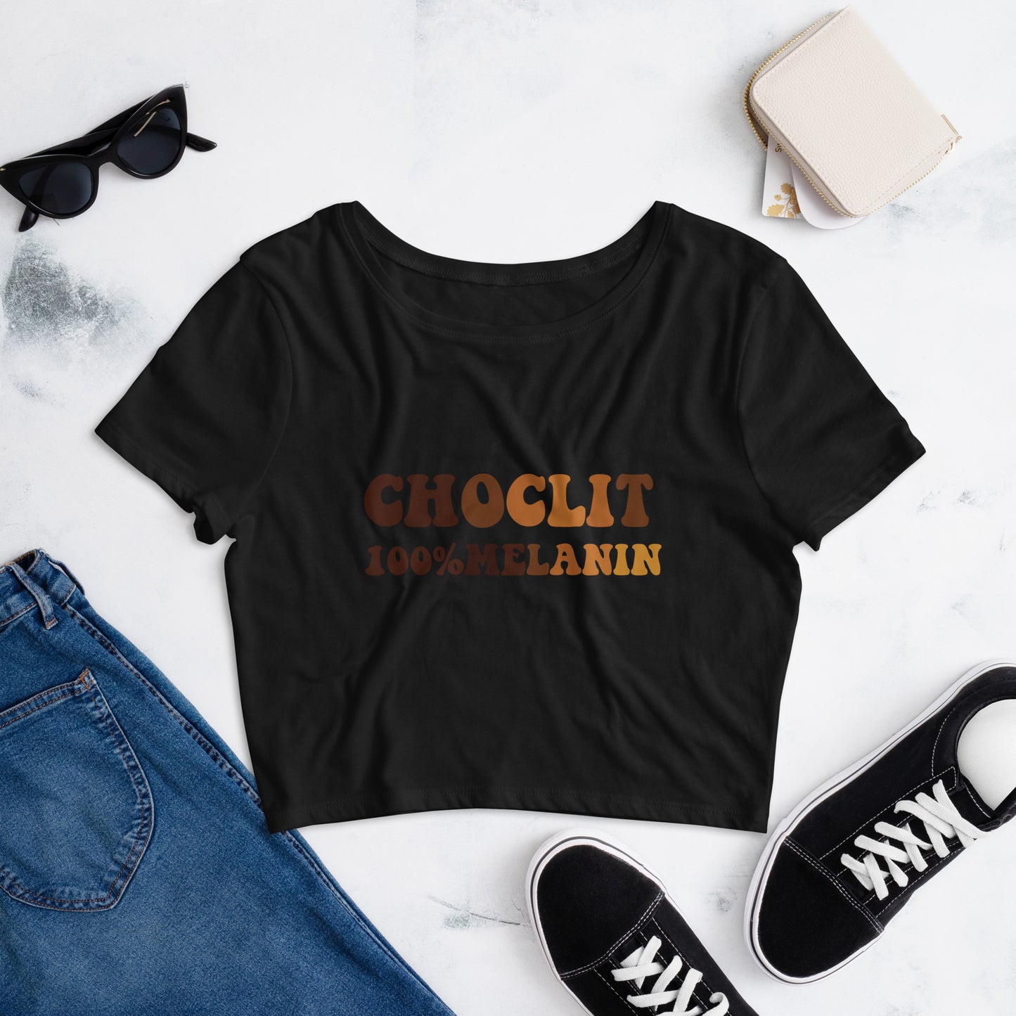 Women’s "Choclit" Crop Tee