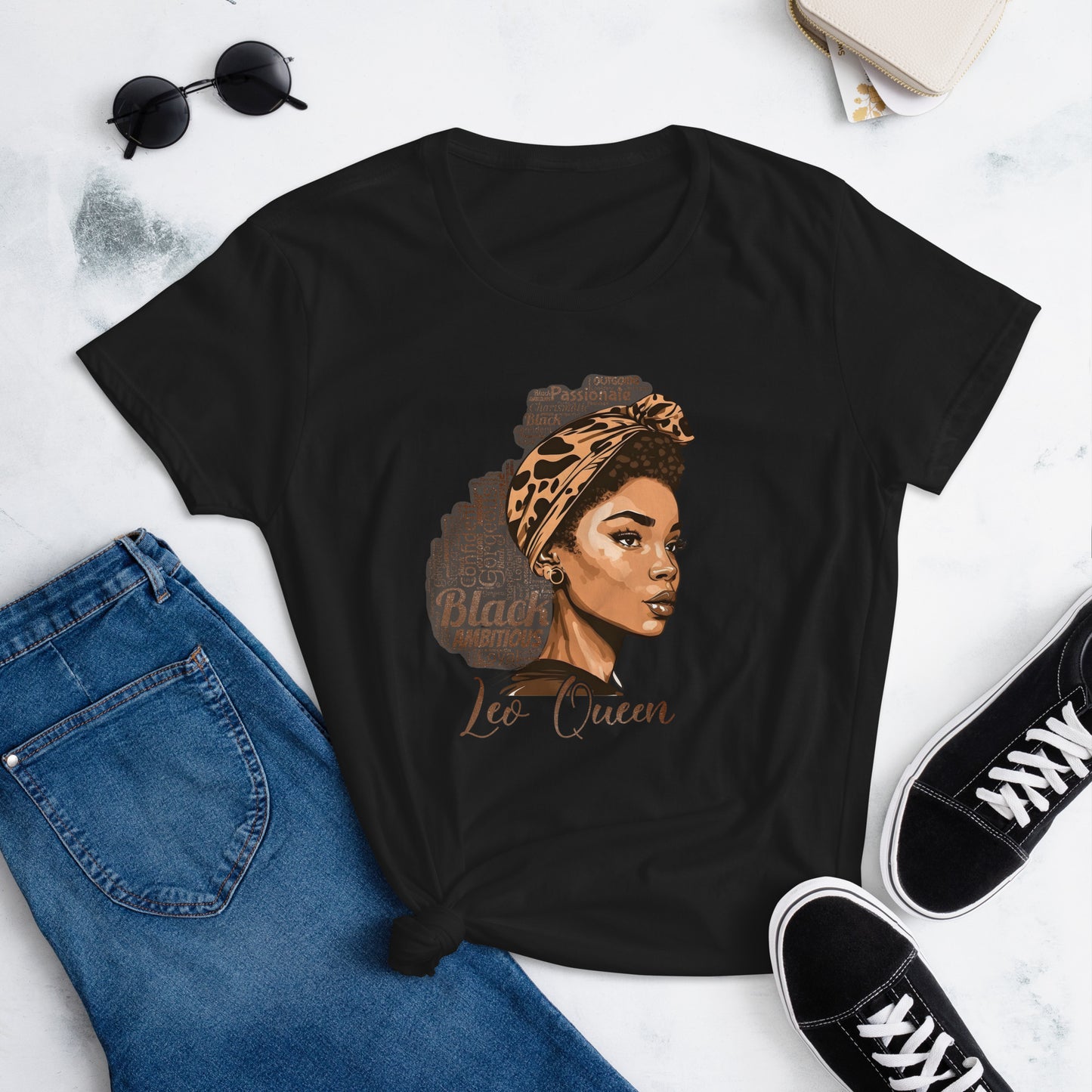 Women's short sleeve "Leo Queen" t-shirt