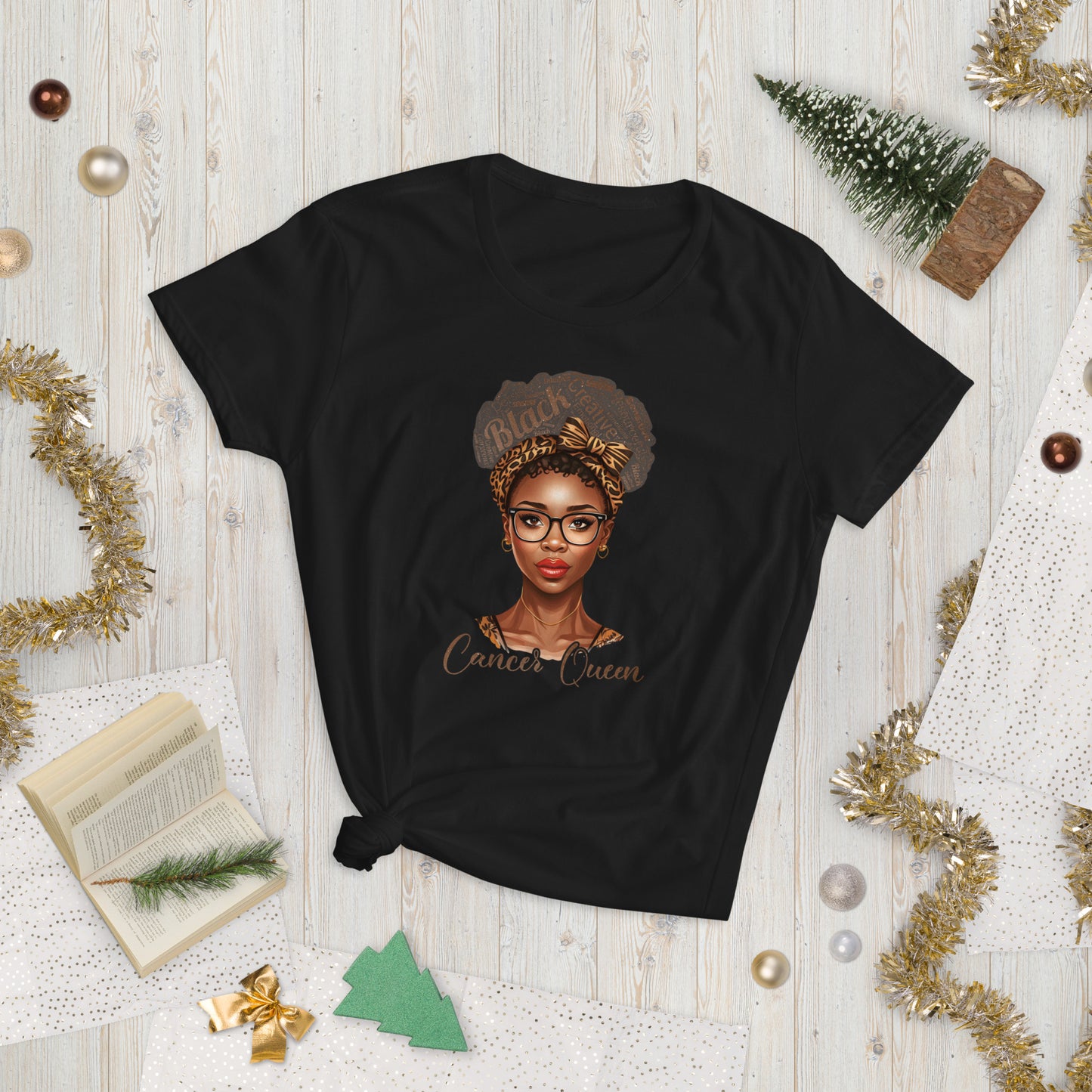 Women's short sleeve “Cancer Queen” t-shirt