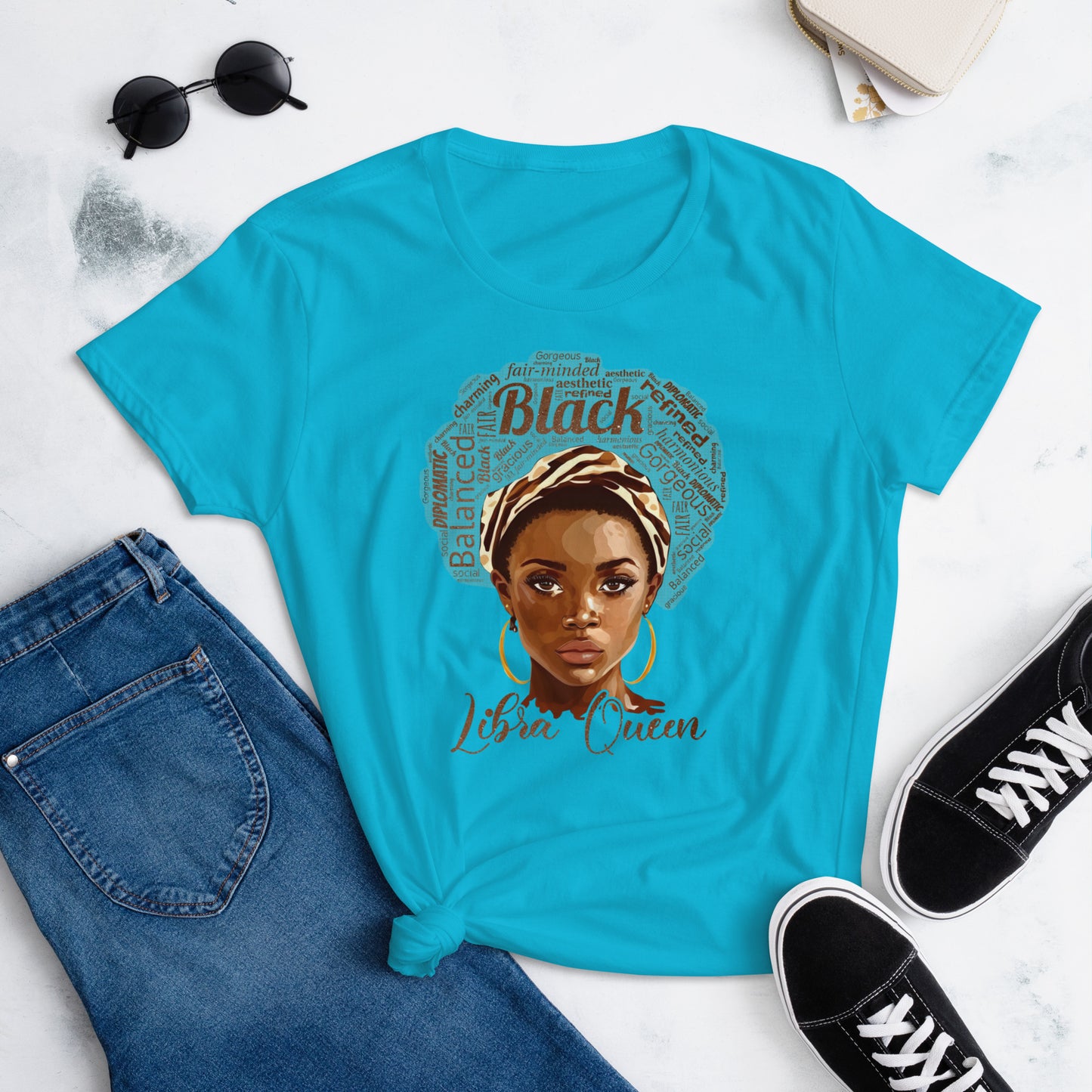 Women's short sleeve "Libra Queen" t-shirt