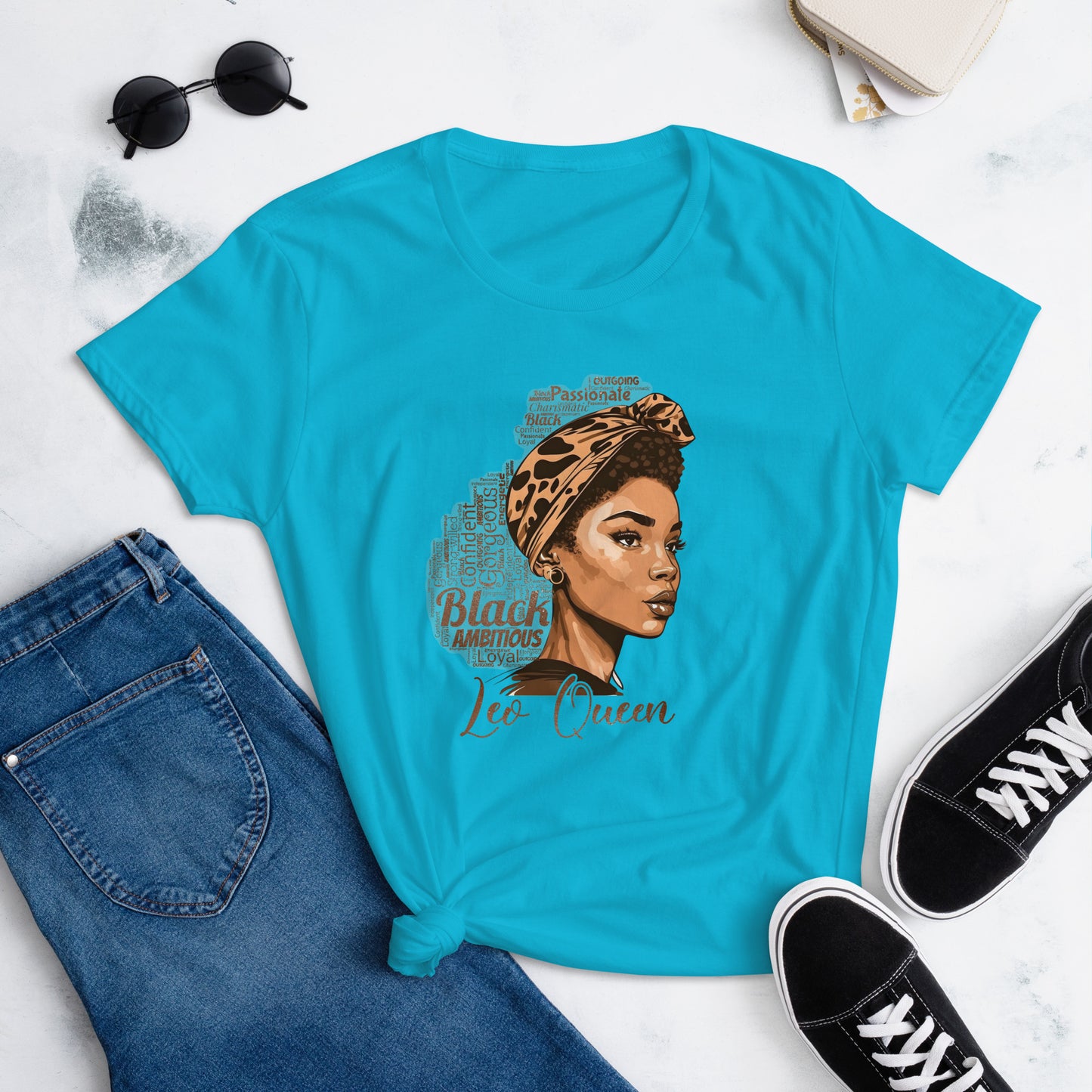 Women's short sleeve "Leo Queen" t-shirt