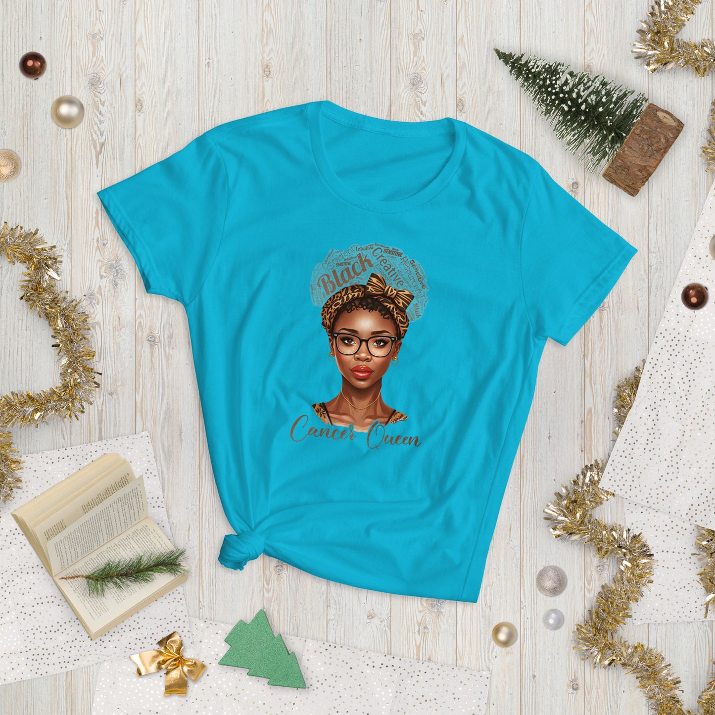 Women's short sleeve “Cancer Queen” t-shirt