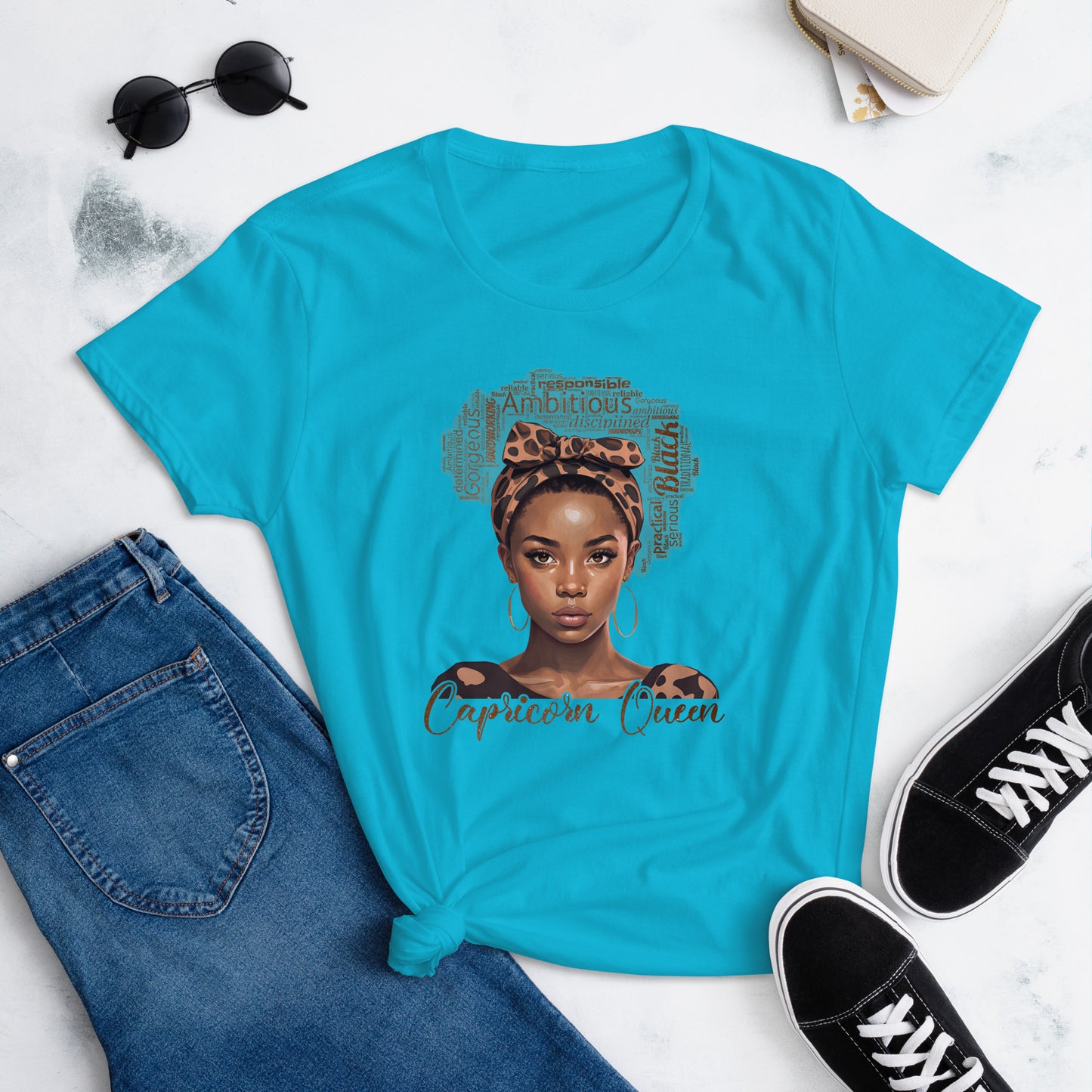 Women's short sleeve "Capricorn Queen" t-shirt