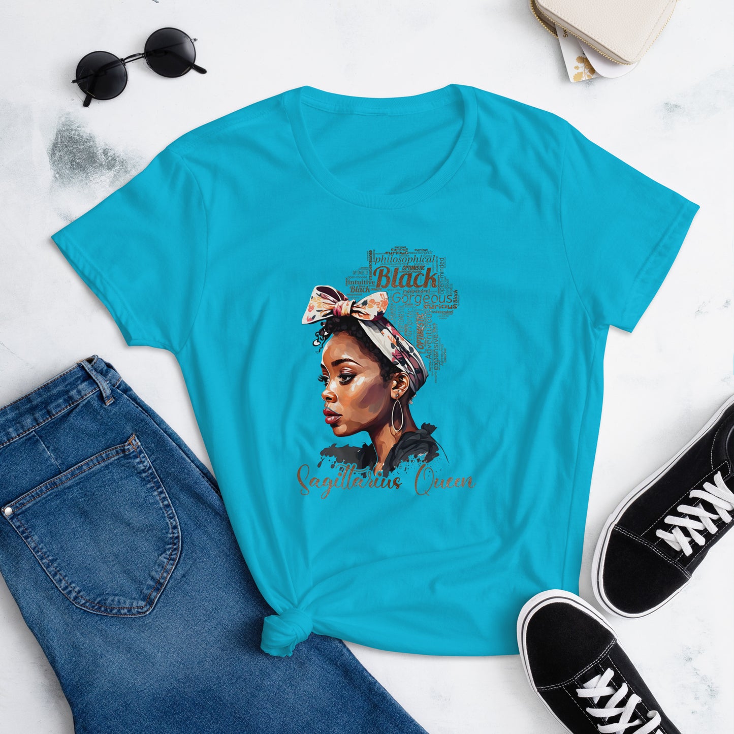 Women's short sleeve "Sagittarius Queen" t-shirt