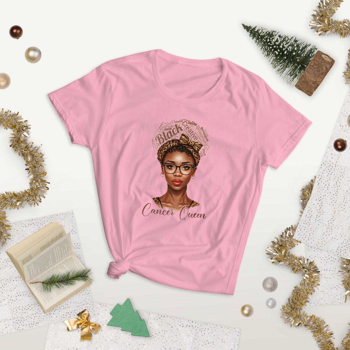 Women's short sleeve “Cancer Queen” t-shirt