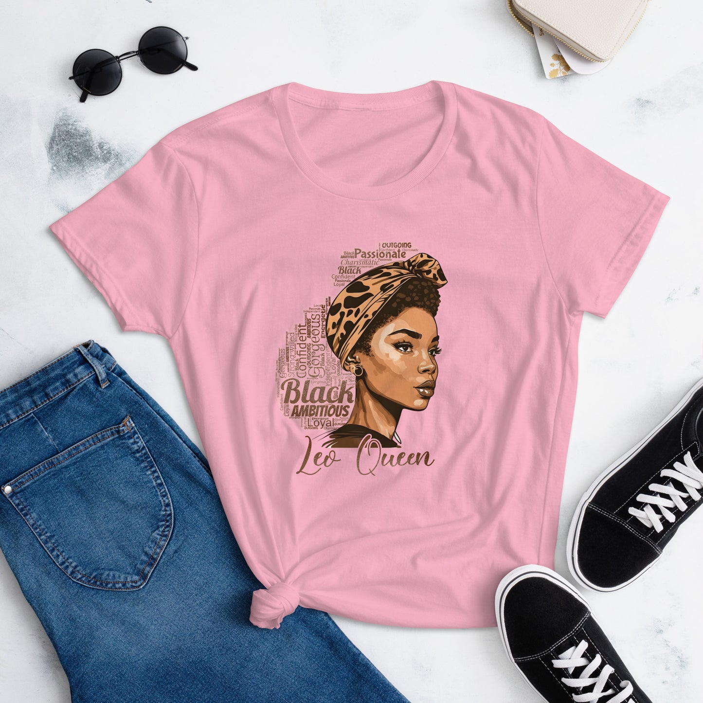 Women's short sleeve "Leo Queen" t-shirt