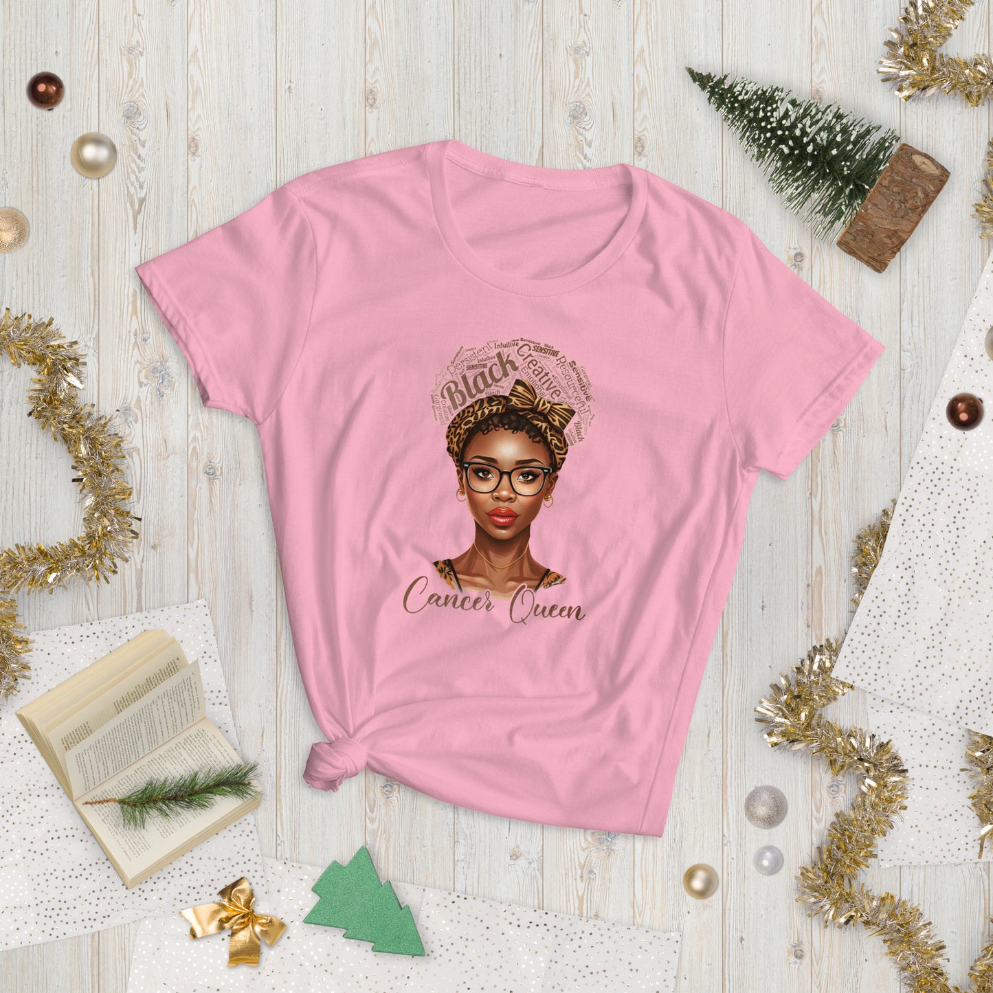 Women's short sleeve “Cancer Queen” t-shirt