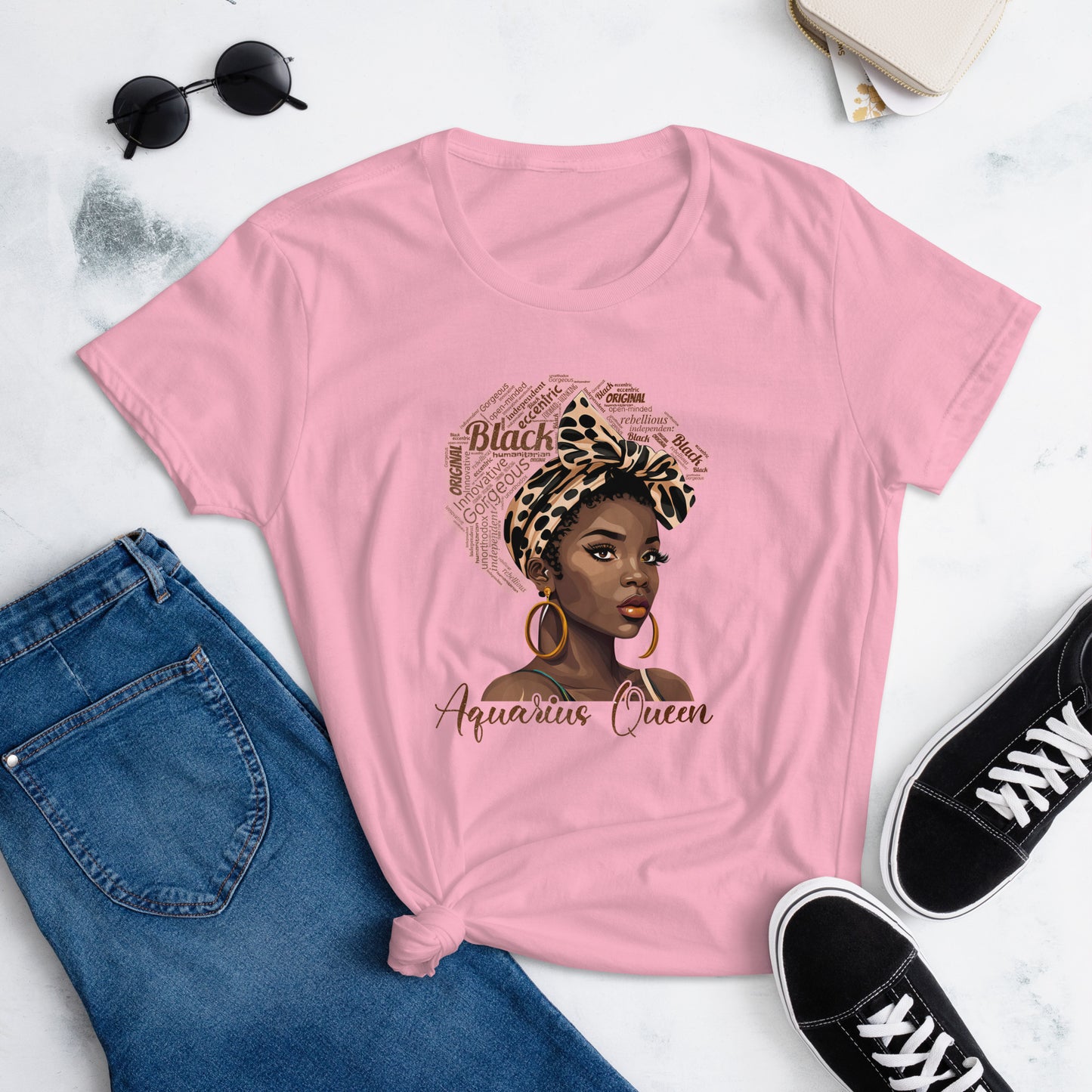 Women's short sleeve "Aquarius Queen" t-shirt