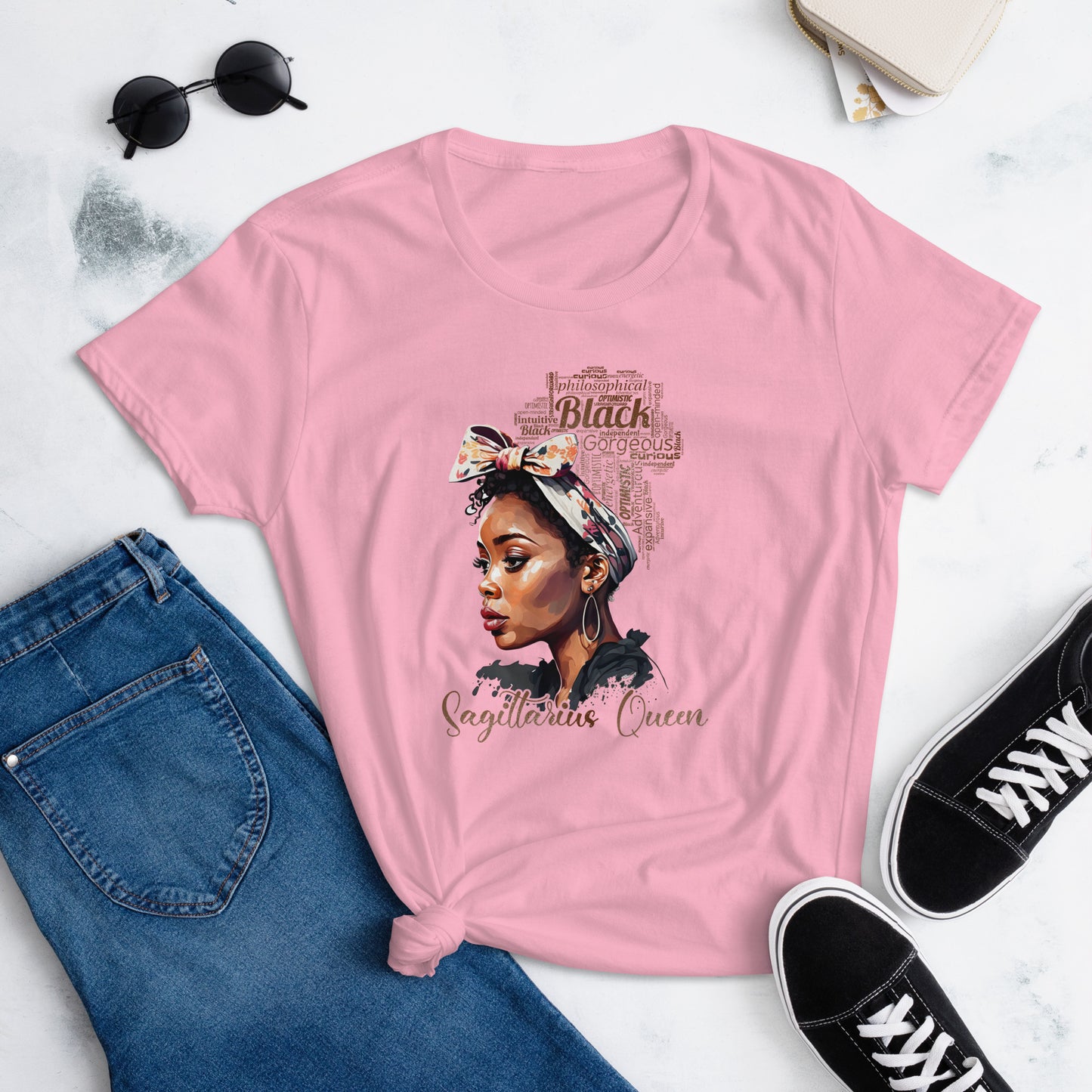 Women's short sleeve "Sagittarius Queen" t-shirt