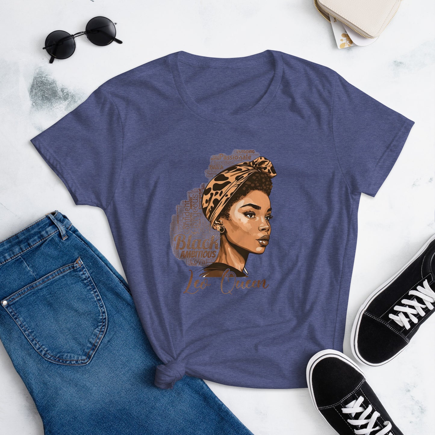 Women's short sleeve "Leo Queen" t-shirt