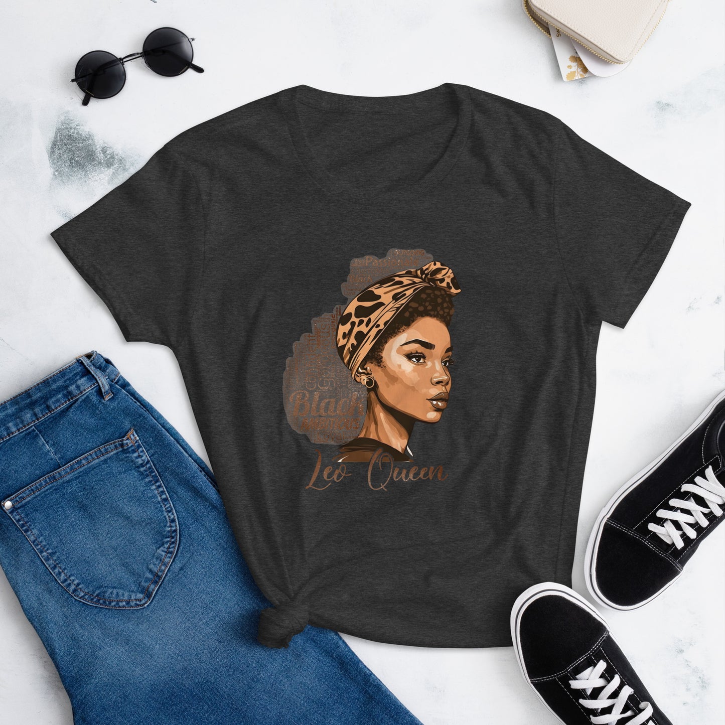 Women's short sleeve "Leo Queen" t-shirt