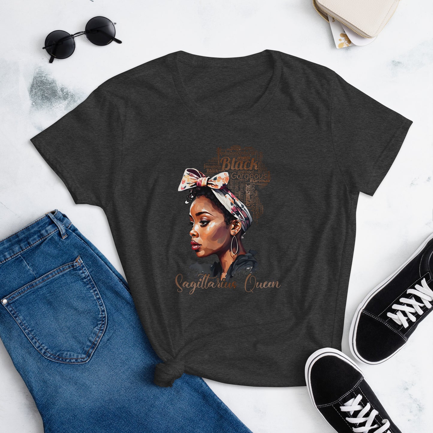 Women's short sleeve "Sagittarius Queen" t-shirt