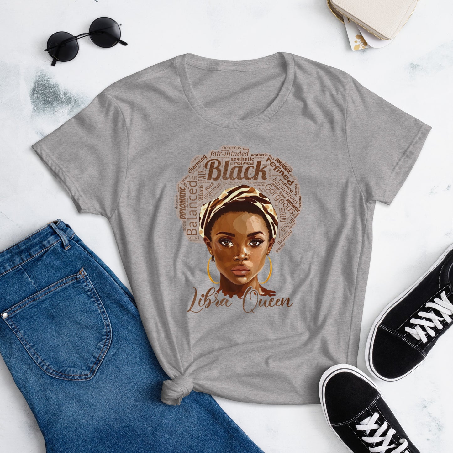 Women's short sleeve "Libra Queen" t-shirt