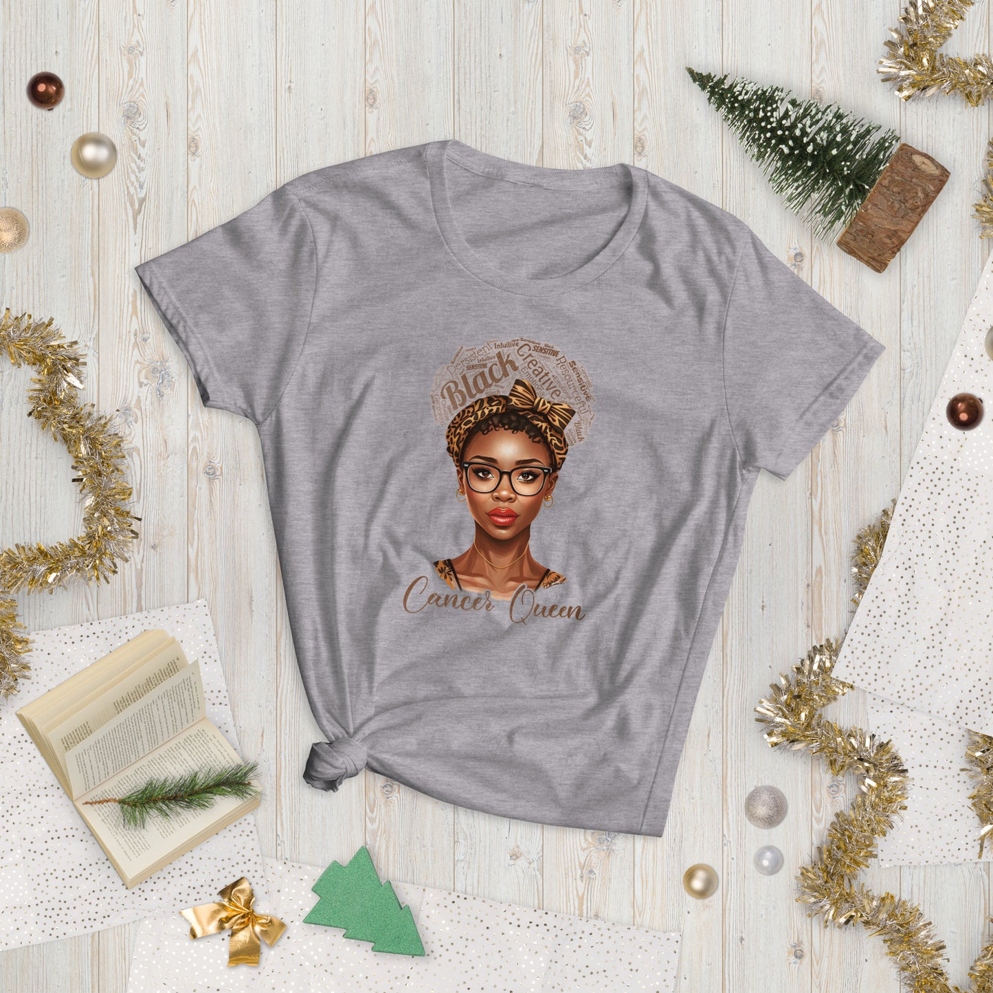 Women's short sleeve “Cancer Queen” t-shirt