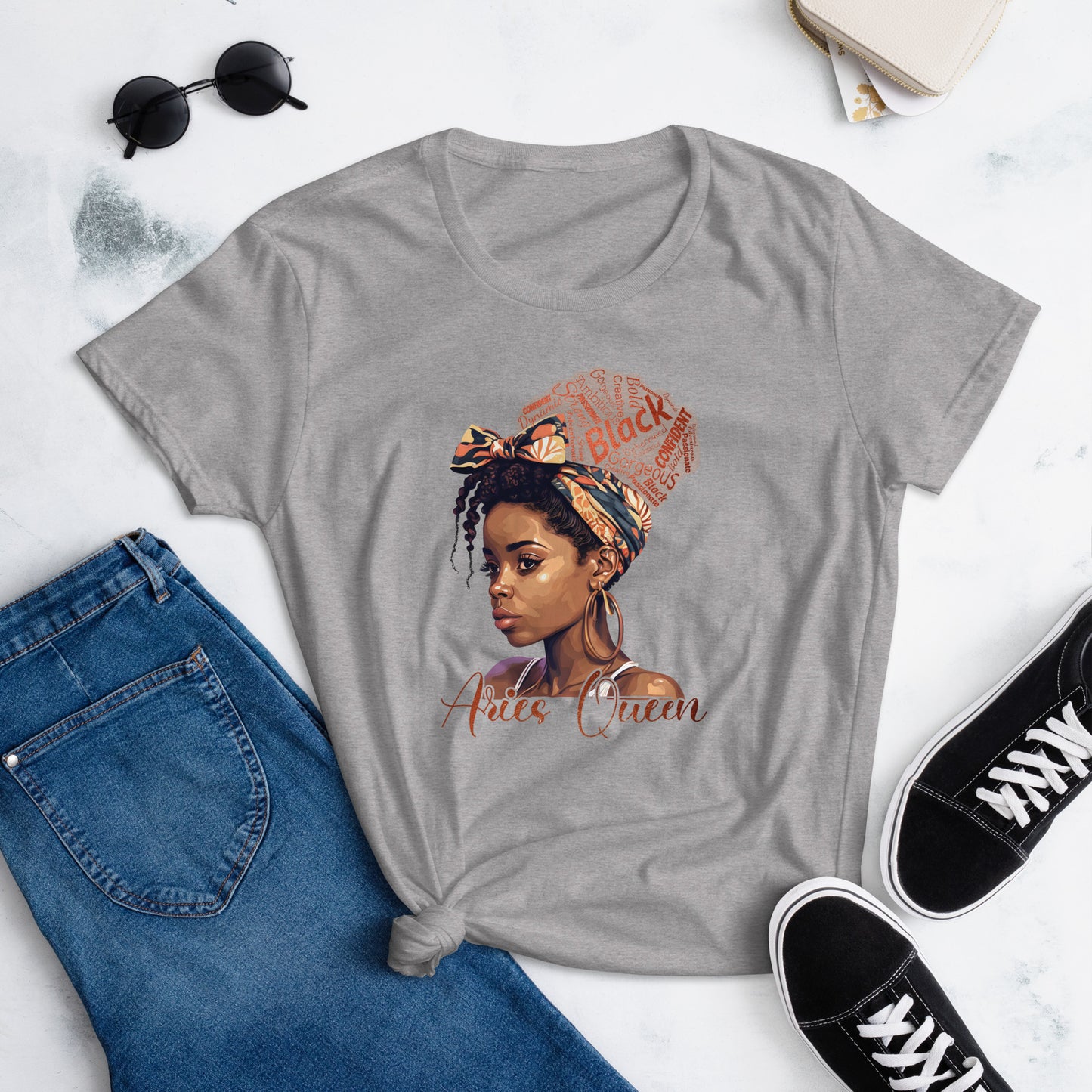 Women's short sleeve "Aries Queen" t-shirt