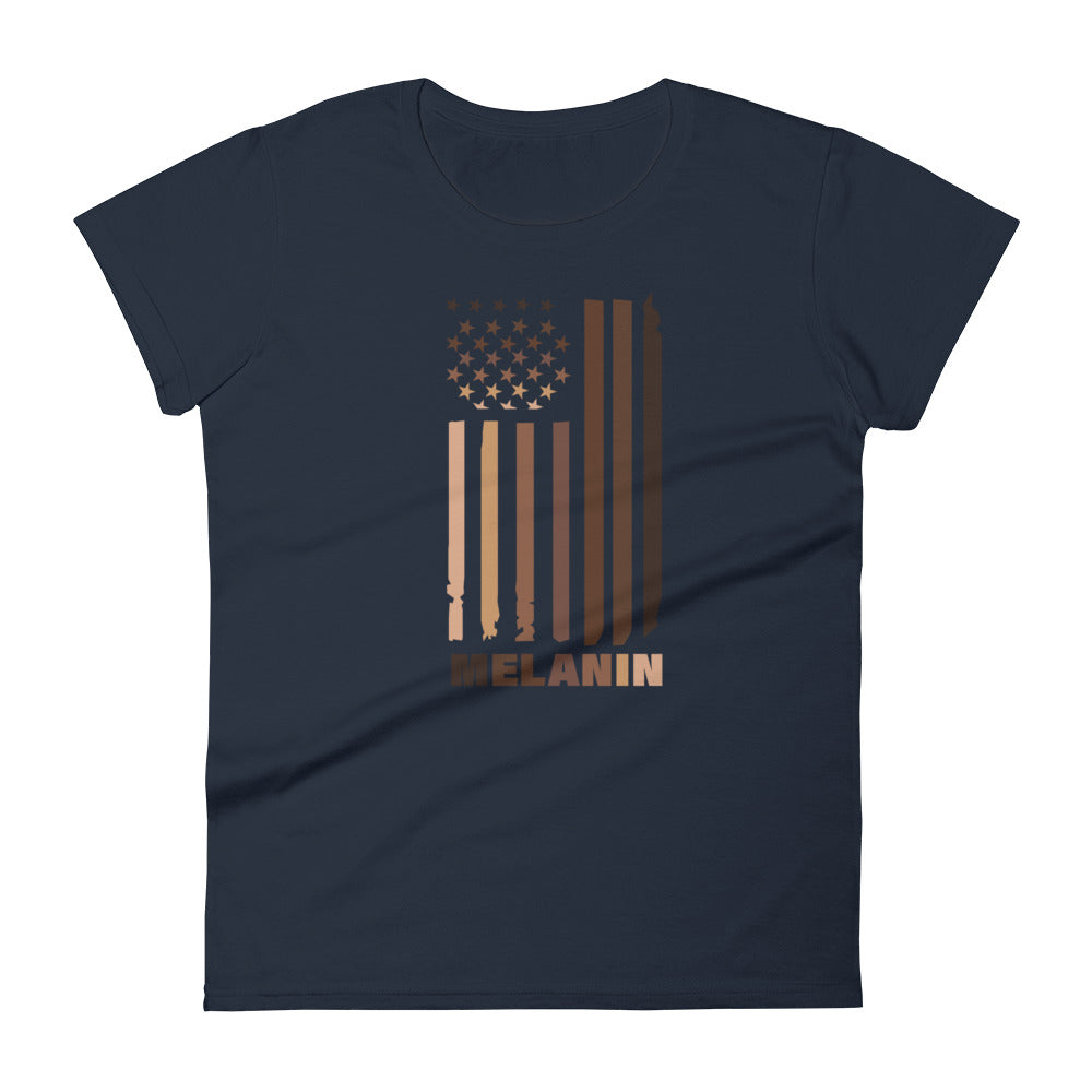 Women's short sleeve "Melanin" t-shirt