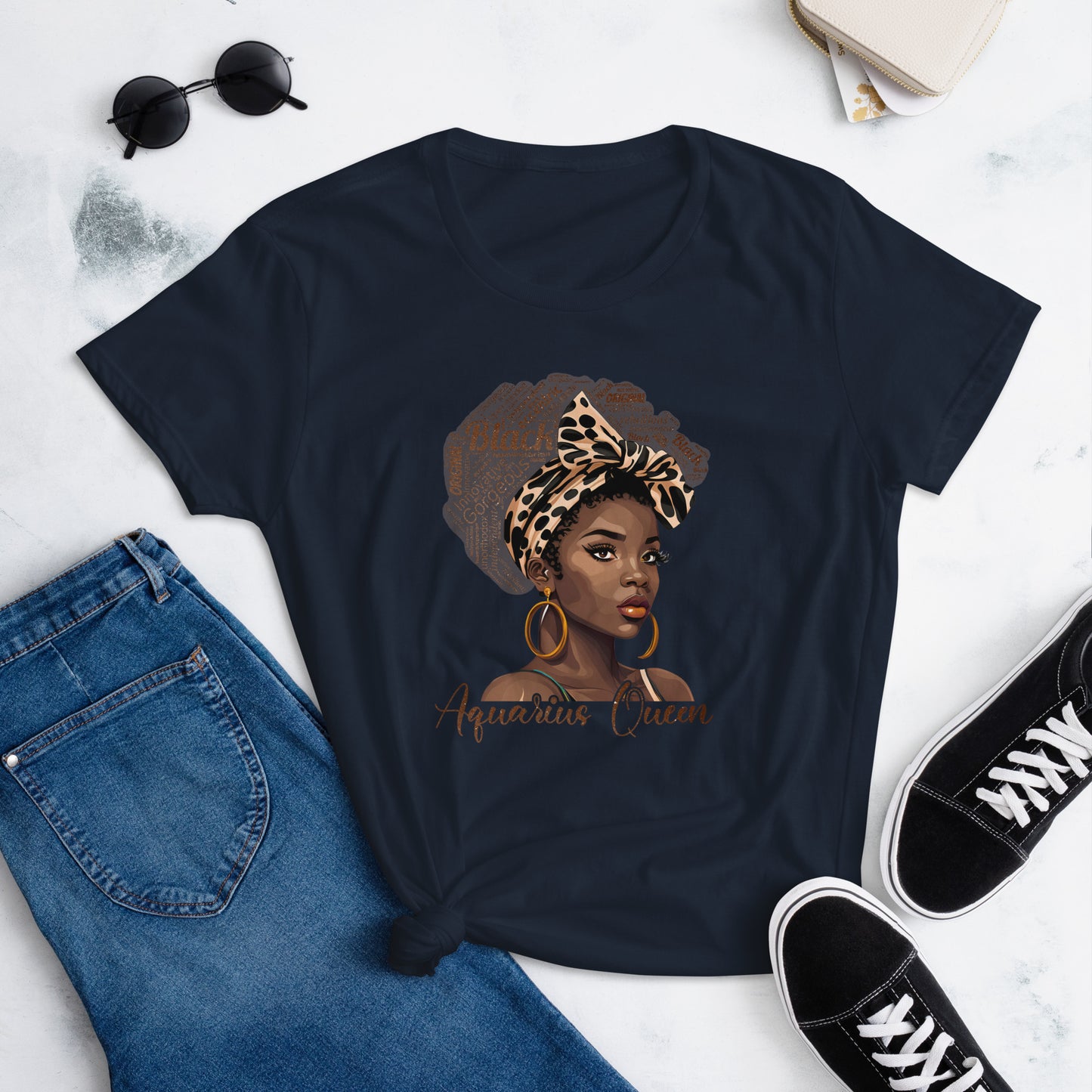 Women's short sleeve "Aquarius Queen" t-shirt