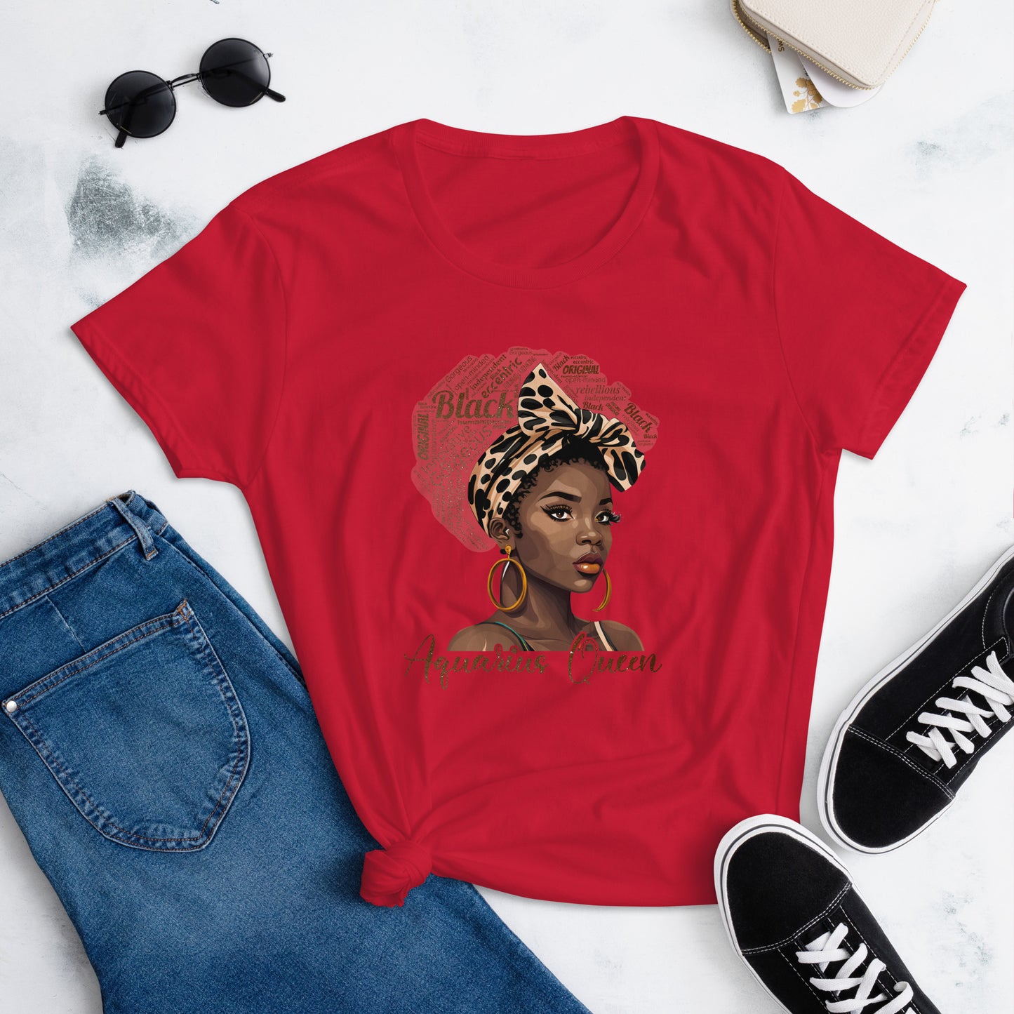 Women's short sleeve "Aquarius Queen" t-shirt