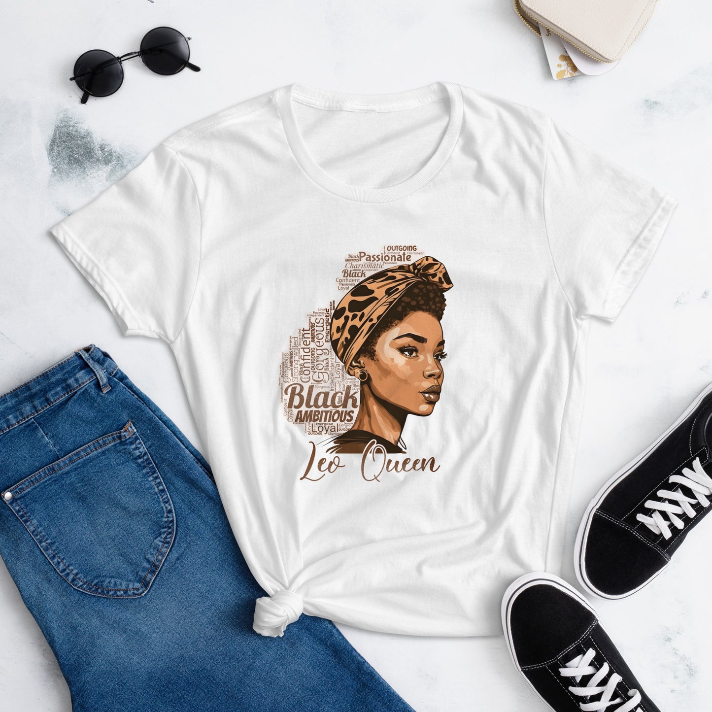 Women's short sleeve "Leo Queen" t-shirt