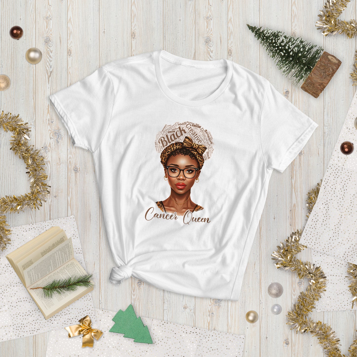 Women's short sleeve “Cancer Queen” t-shirt