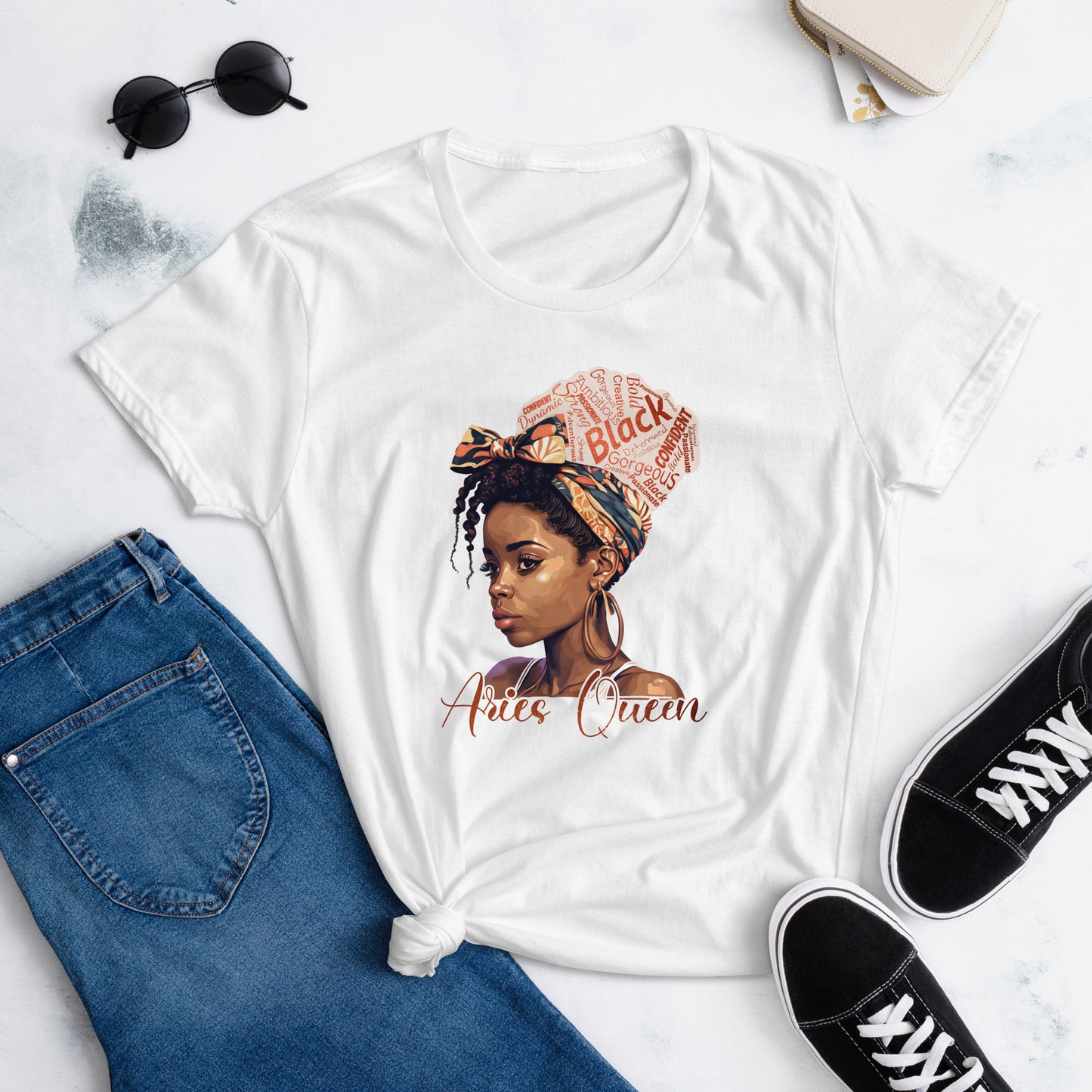 Women's short sleeve "Aries Queen" t-shirt